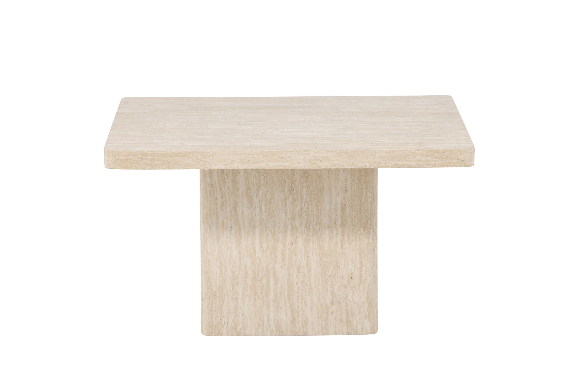 Venture Home Qvart Sofa bord 80x80x46 cm - Travertinelook