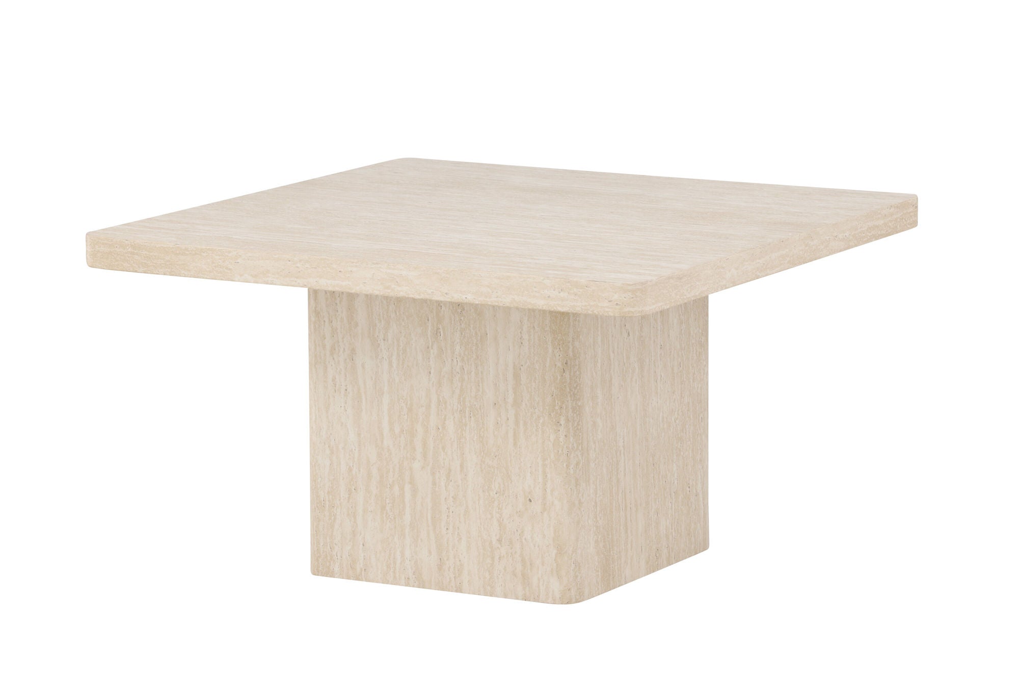 Venture Home Qvart Sofa bord 80x80x46 cm - Travertinelook