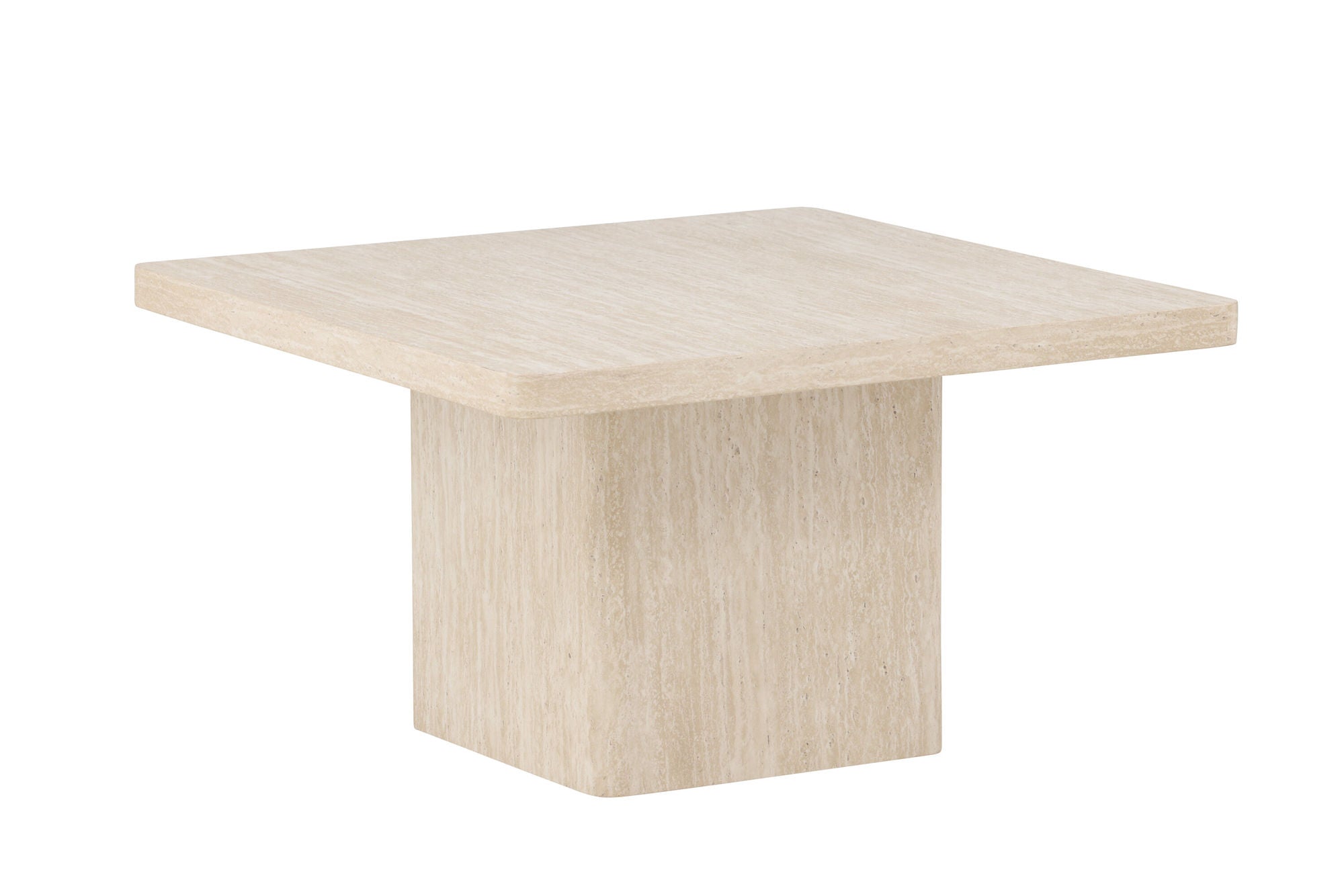 Venture Home Qvart Sofa bord 80x80x46 cm - Travertinelook