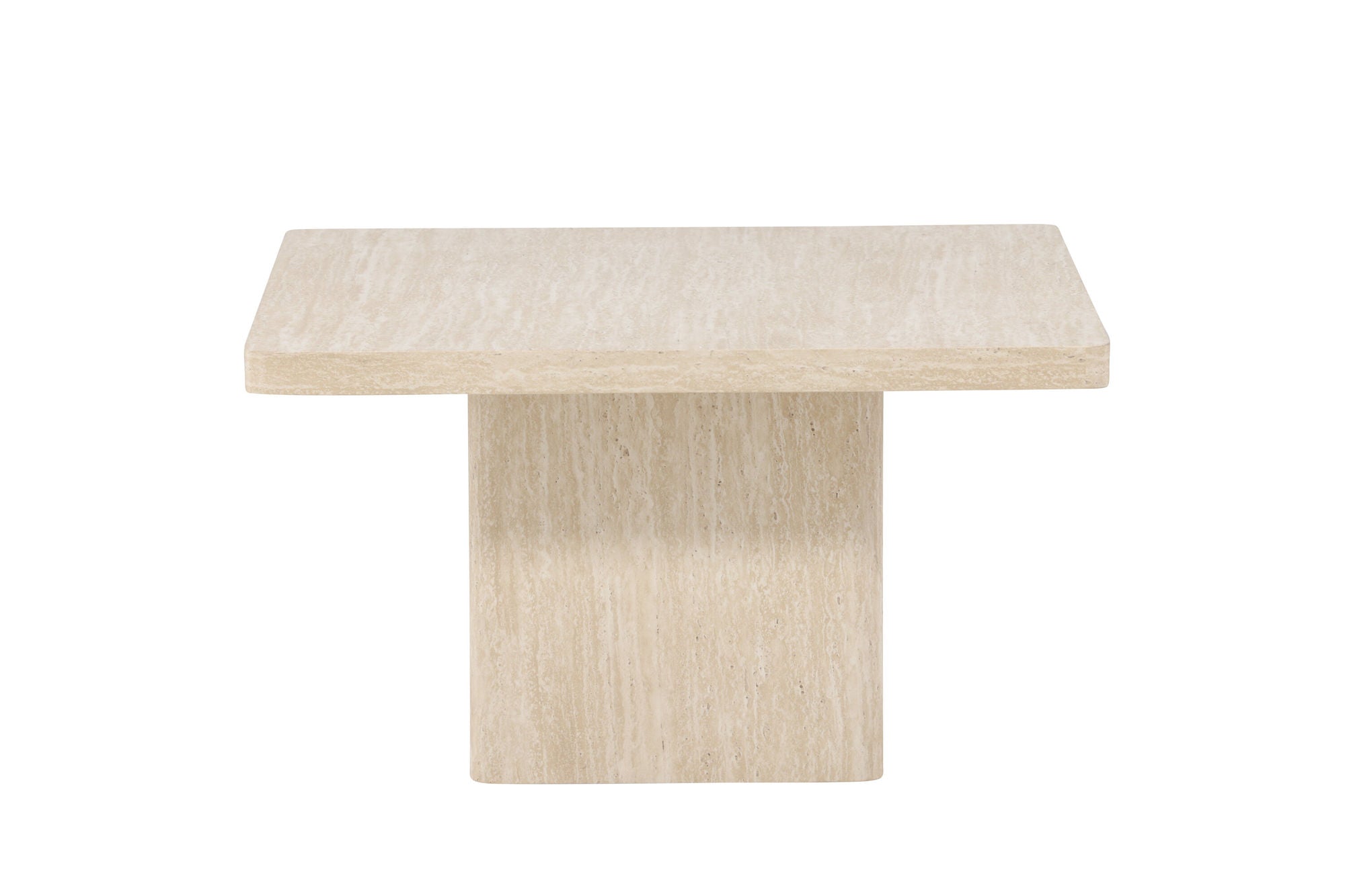 Venture Home Qvart Sofa bord 80x80x46 cm - Travertinelook