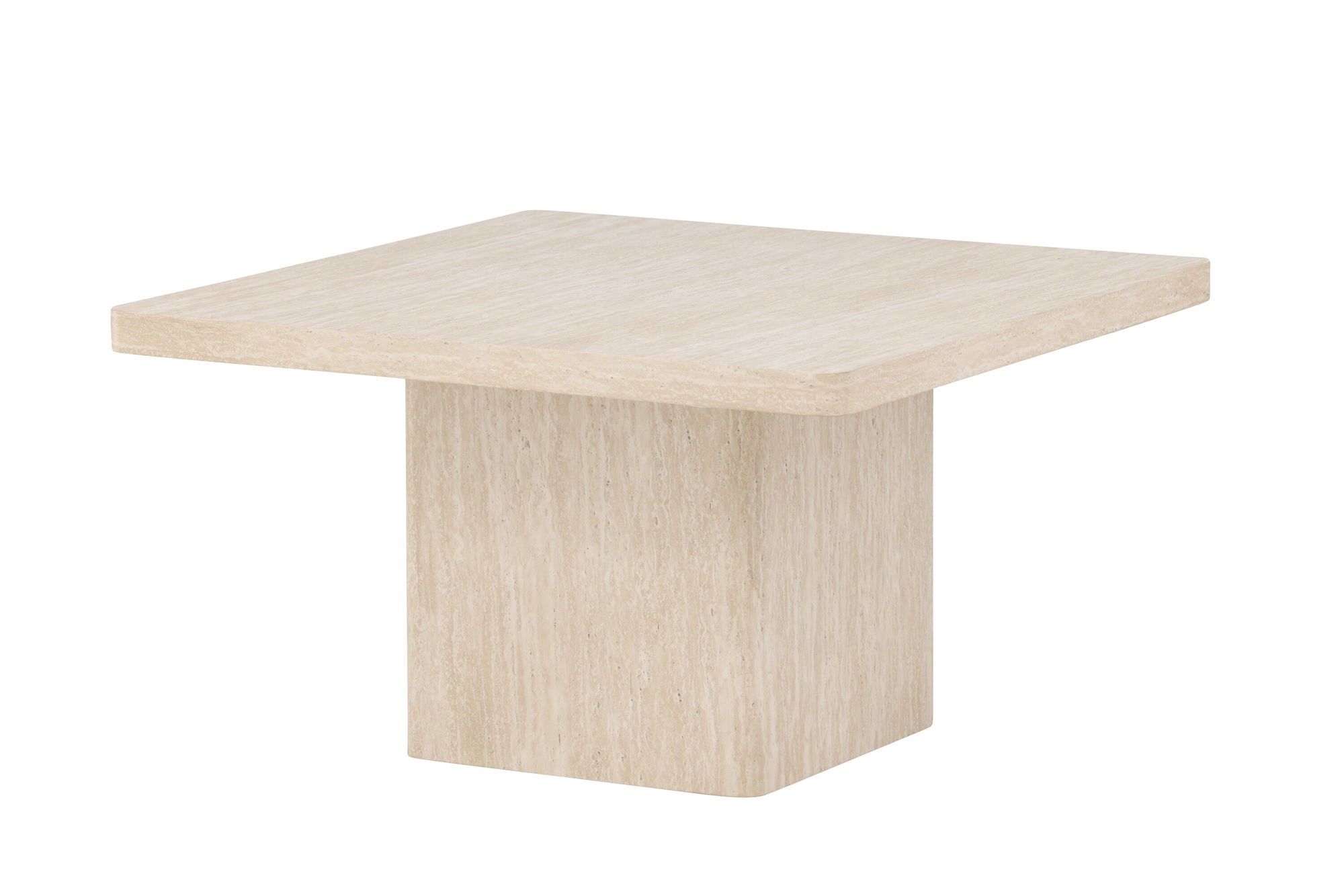 Venture Home Qvart Sofa bord 80x80x46 cm - Travertinelook