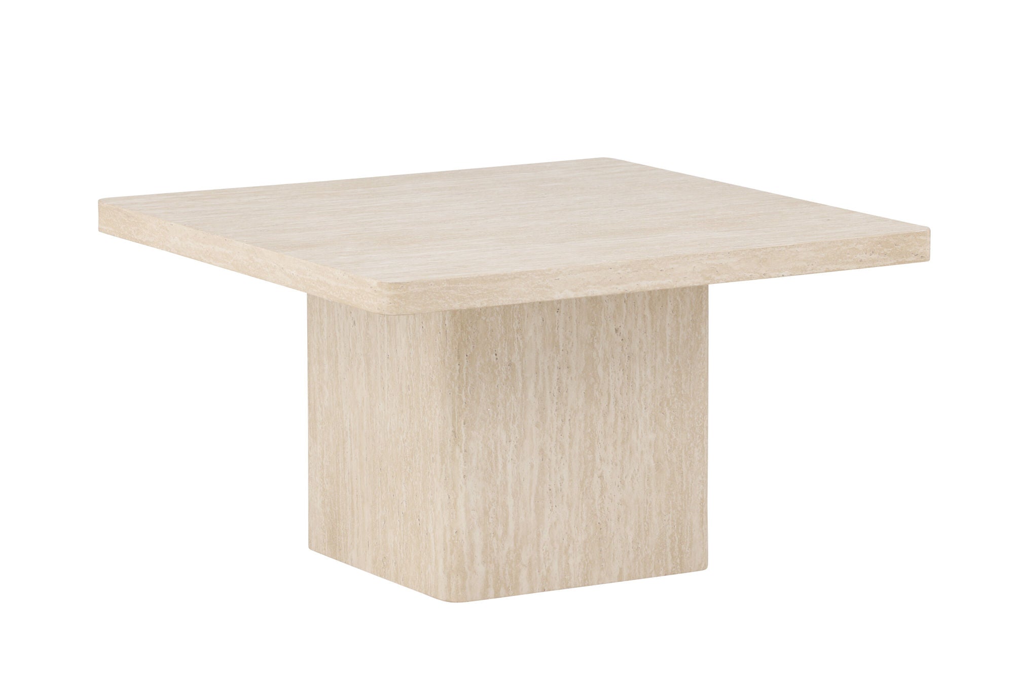 Venture Home Qvart Sofa bord 80x80x46 cm - Travertinelook