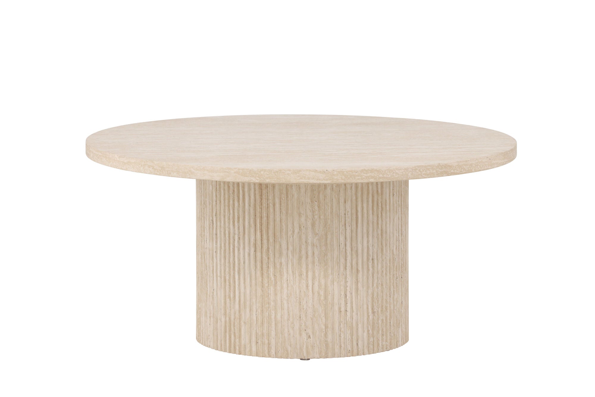 Venture Home Härön Sofa bord ø80x38 cm - Travertinelook