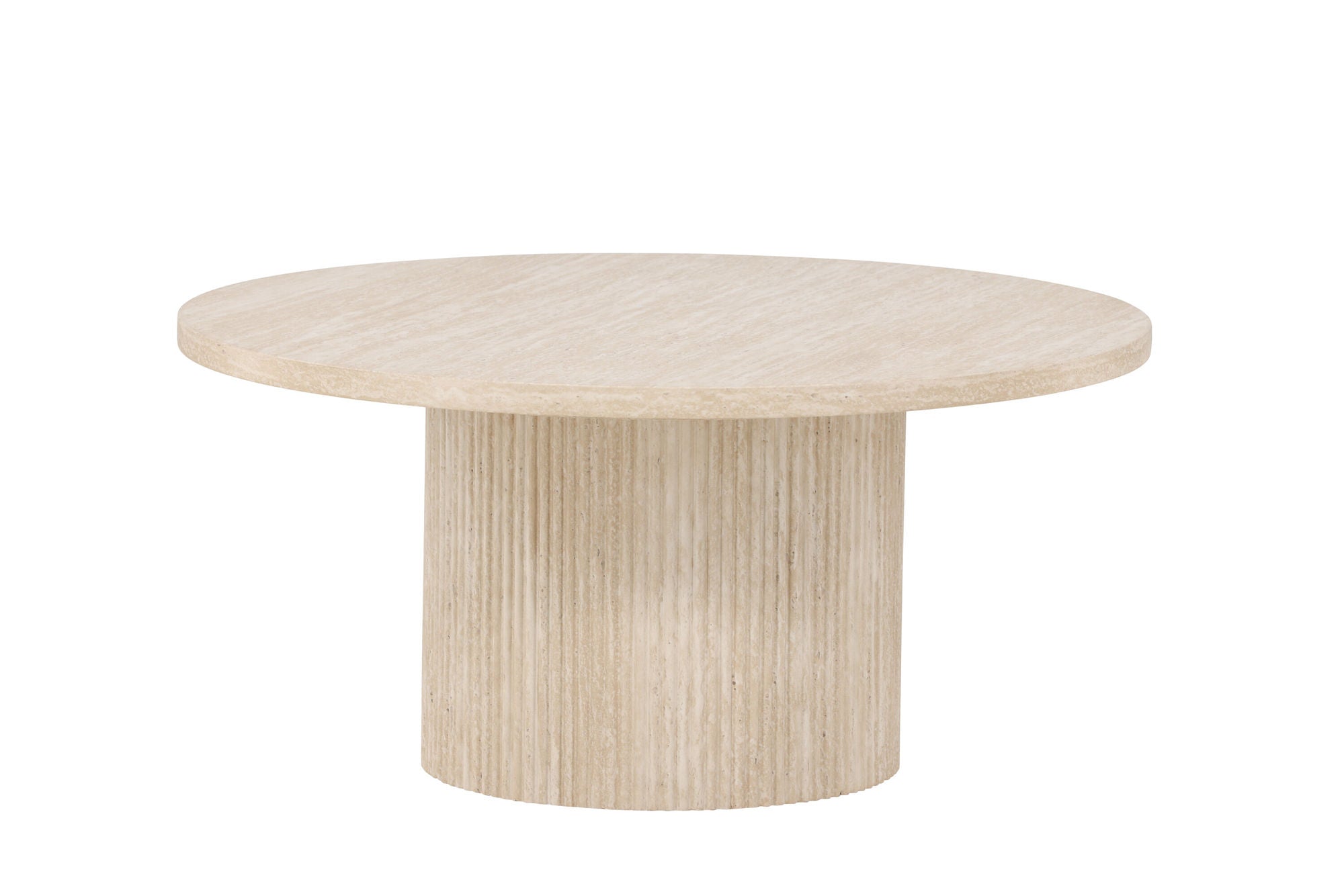 Venture Home Härön Sofa bord ø80x38 cm - Travertinelook