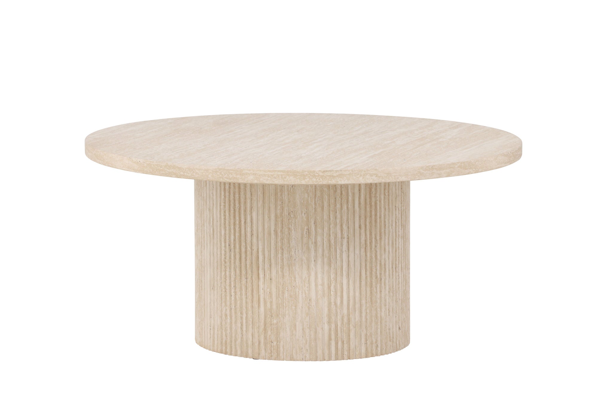 Venture Home Härön Sofa bord ø80x38 cm - Travertinelook