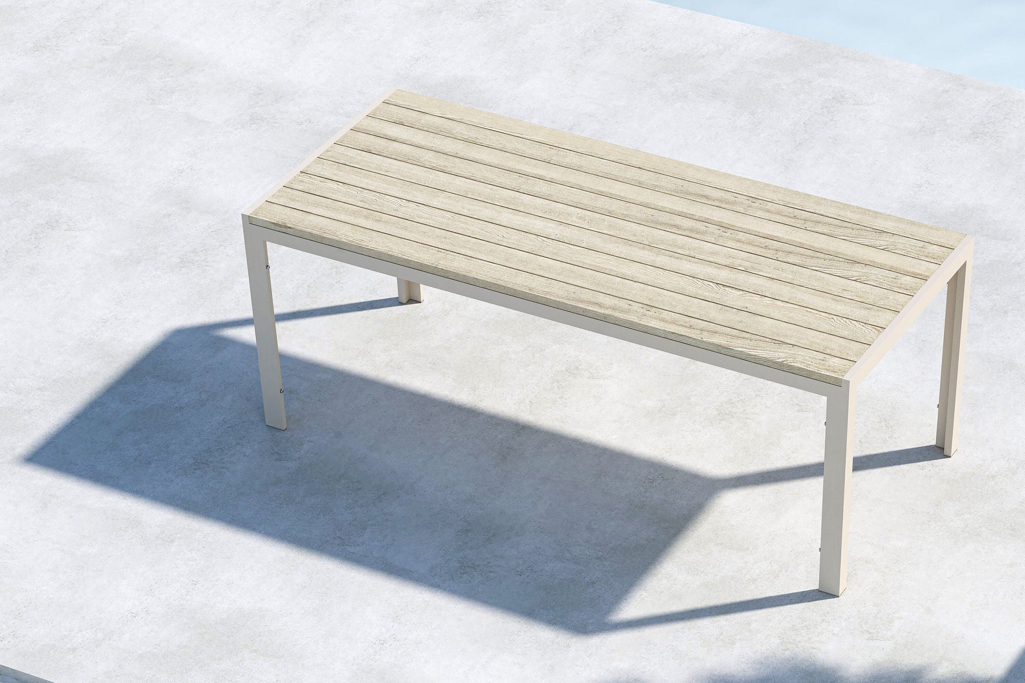 Venture Home Mirko spisebord 205x90x74 - Beige / Beige