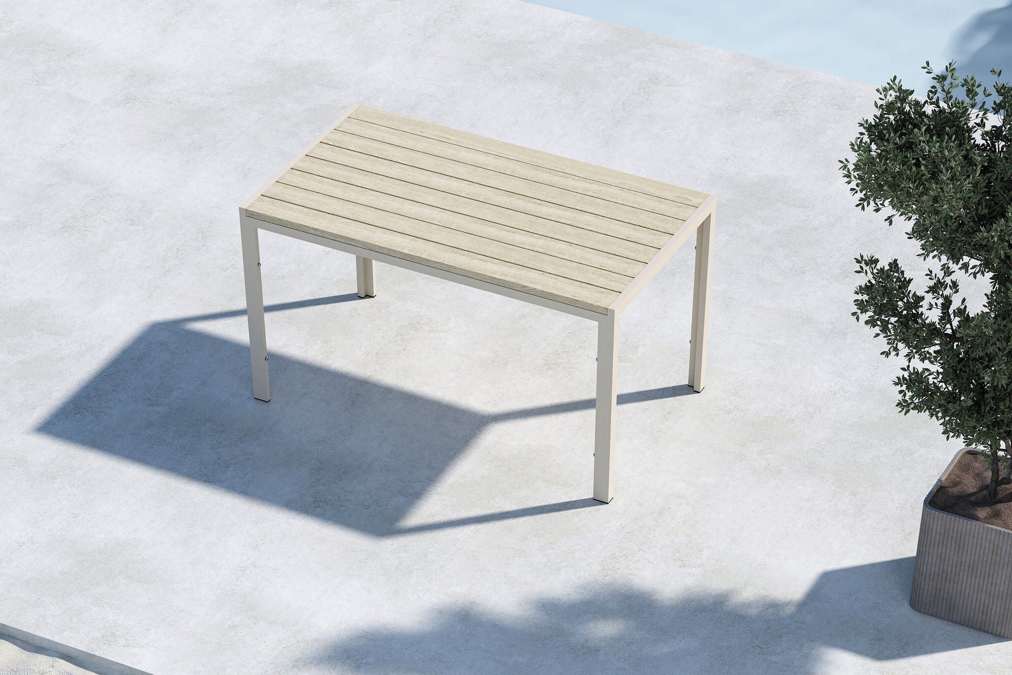 Venture Home Mirko spisebord 140x80x74 - Beige / Beige