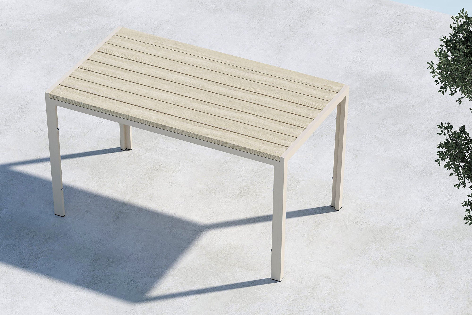 Venture Home Mirko spisebord 140x80x74 - Beige / Beige