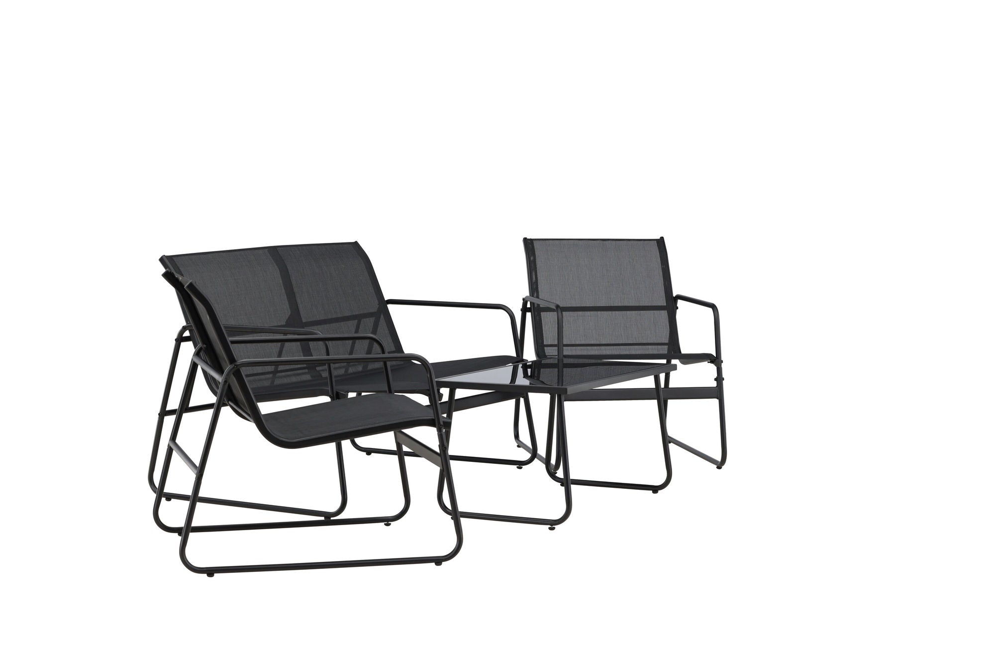 Venture Home Scopello Sofa Set - Black / Black