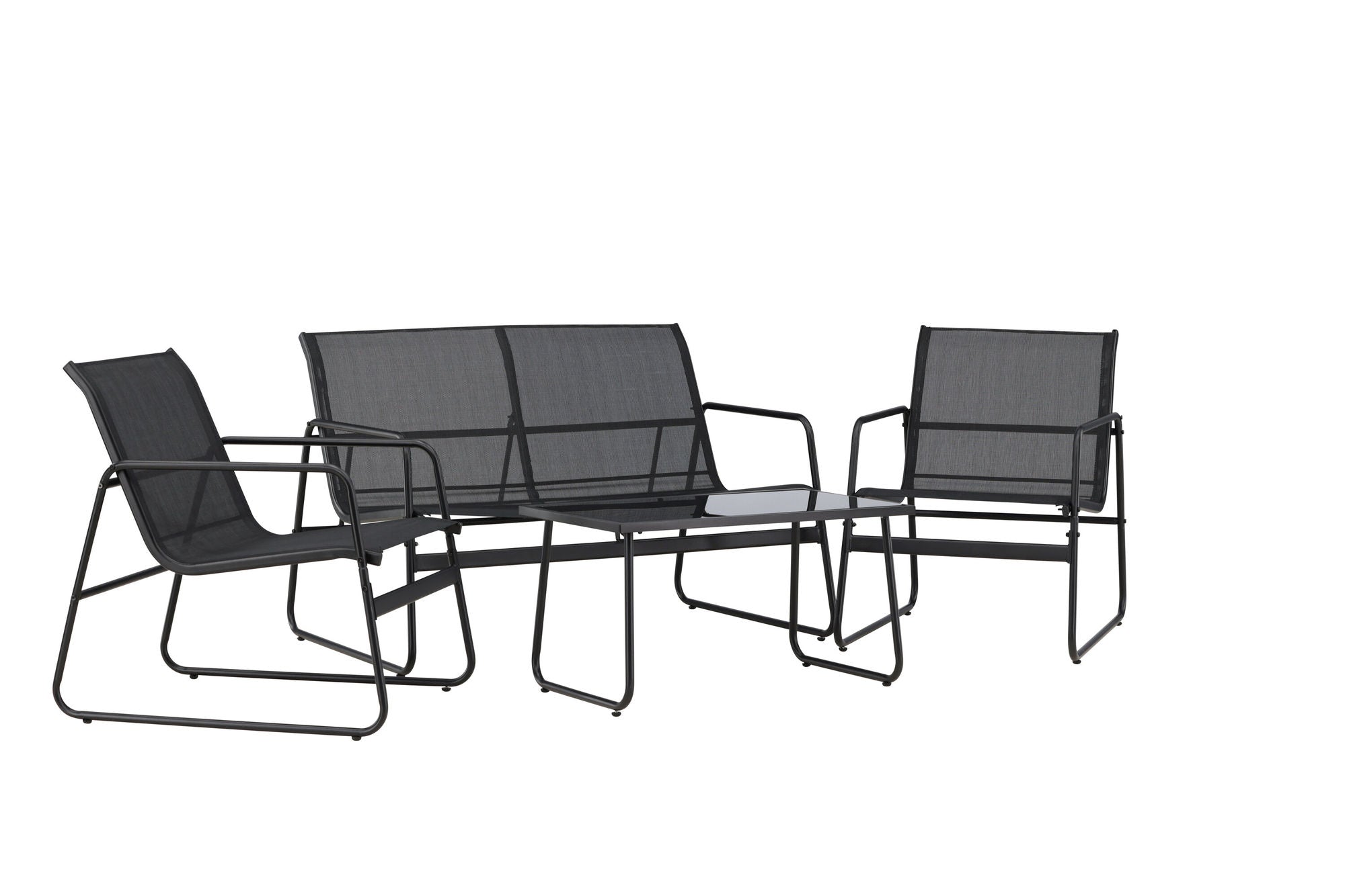 Venture Home Scopello Sofa Set - Black / Black