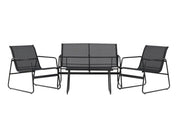 Venture Home Scopello Sofa Set - Black / Black