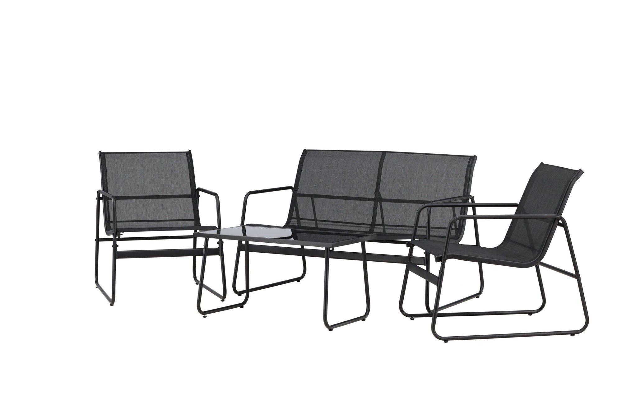 Venture Home Scopello Sofa Set - Black / Black