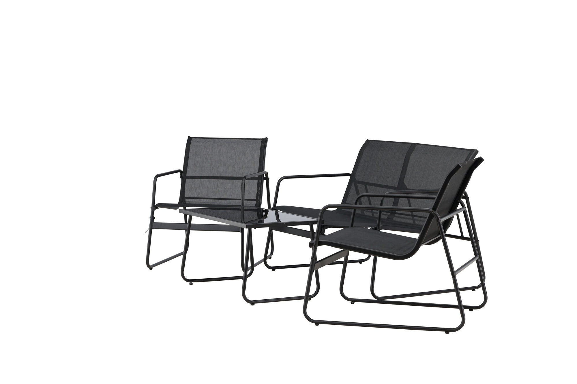 Venture Home Scopello Sofa Set - Black / Black