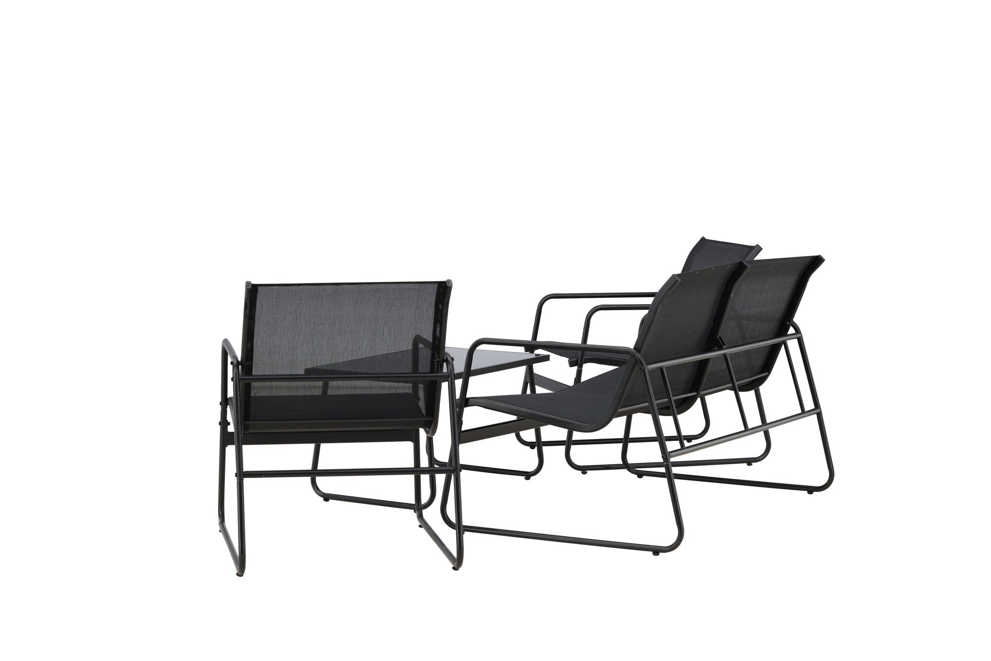 Venture Home Scopello Sofa Set - Black / Black