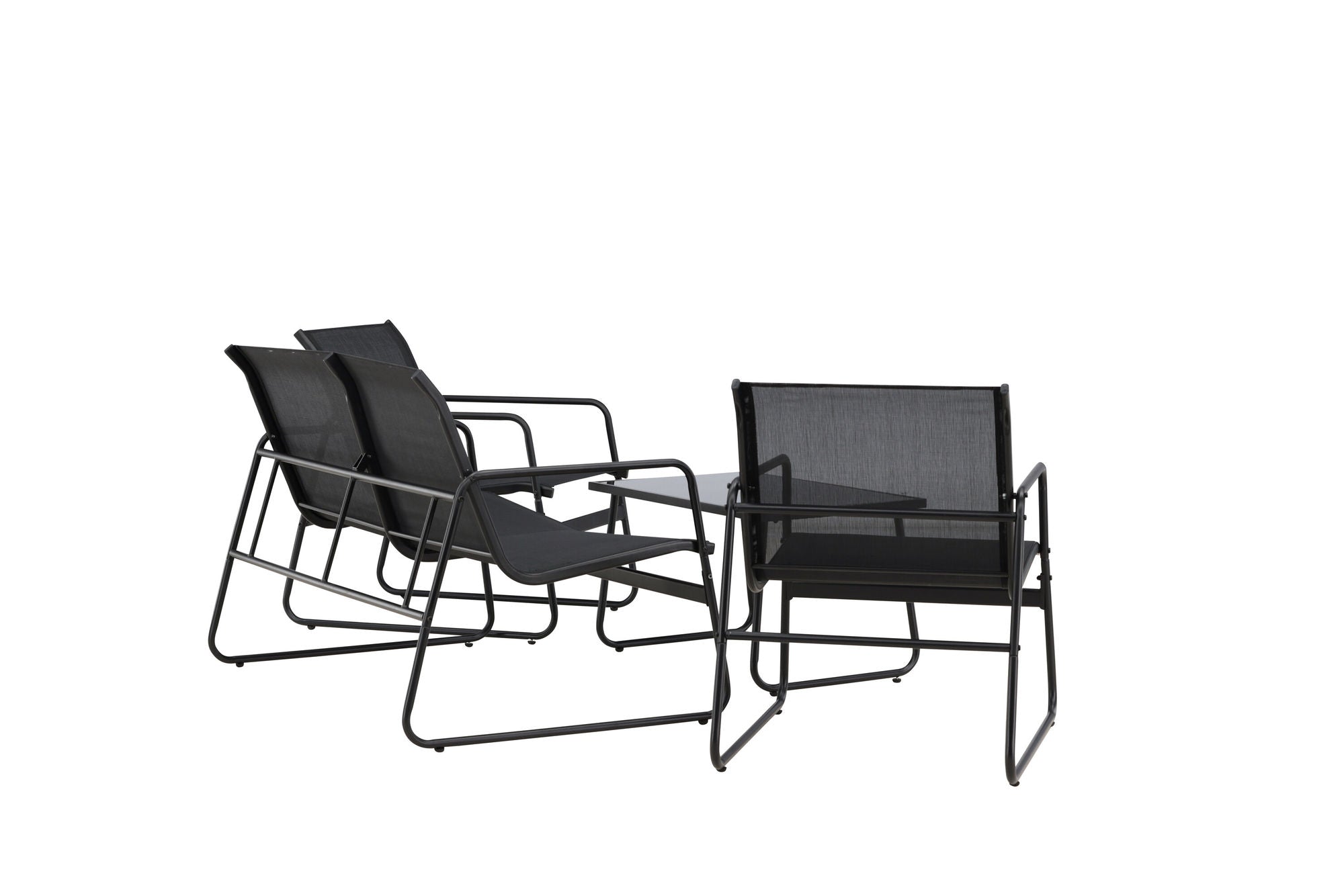 Venture Home Scopello Sofa Set - Black / Black
