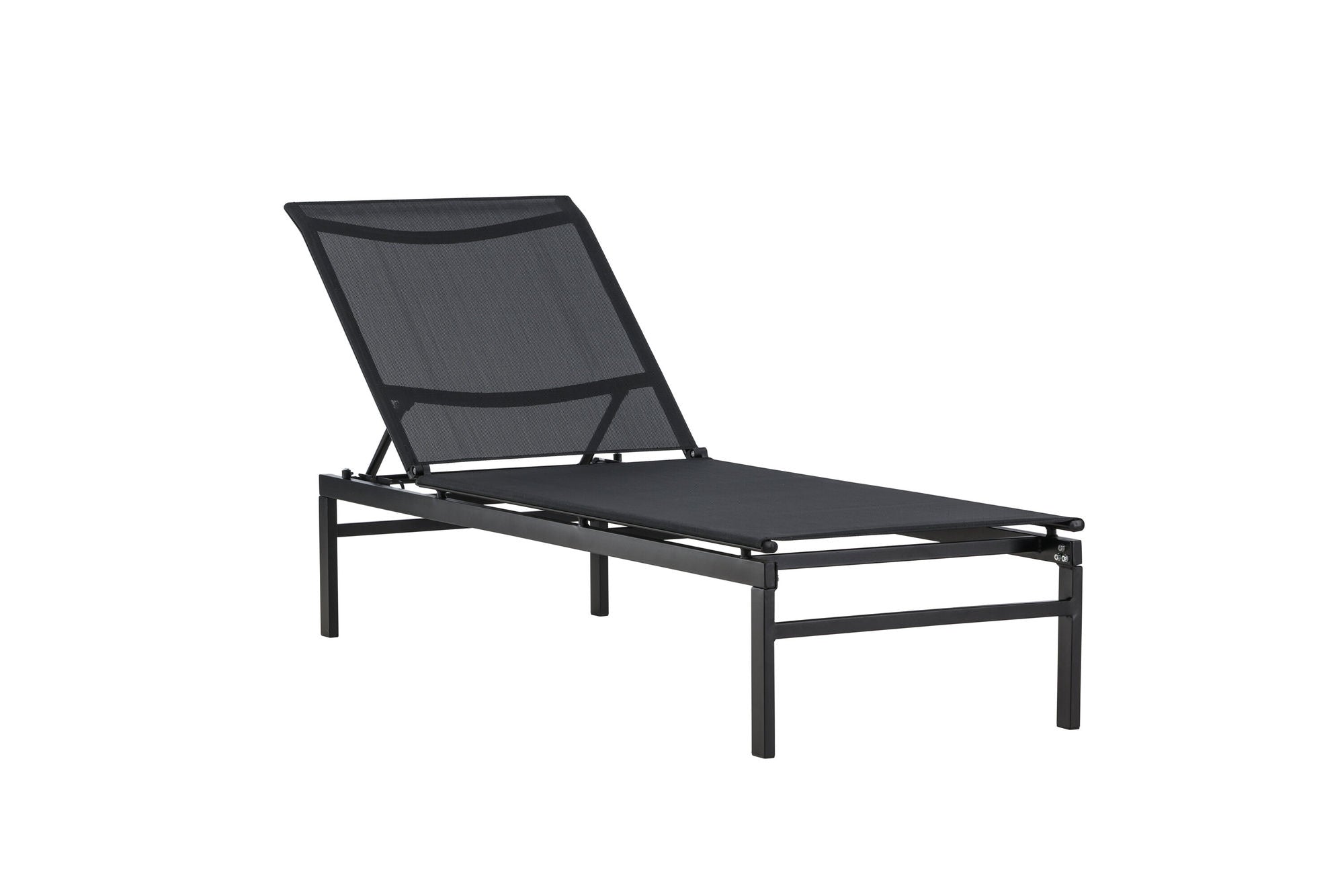 Venture Home Massimo Sun Lounge - Black / Black