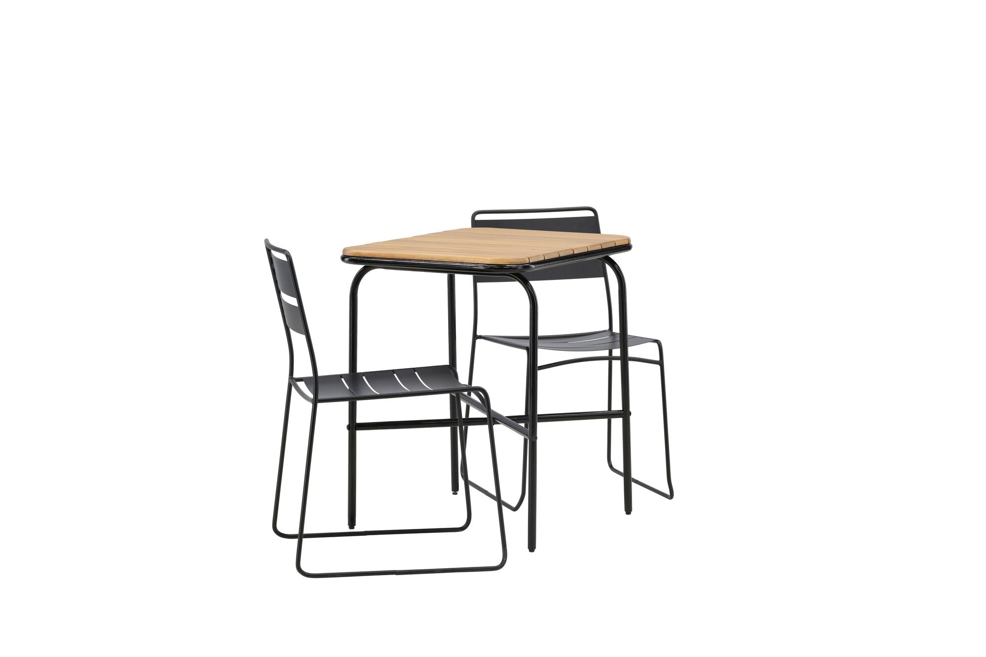 Venture Home Holmbeck Cafebord Steel - Black / Rectangular 55*70*74 +Lina Spisebordsstol - Black _2