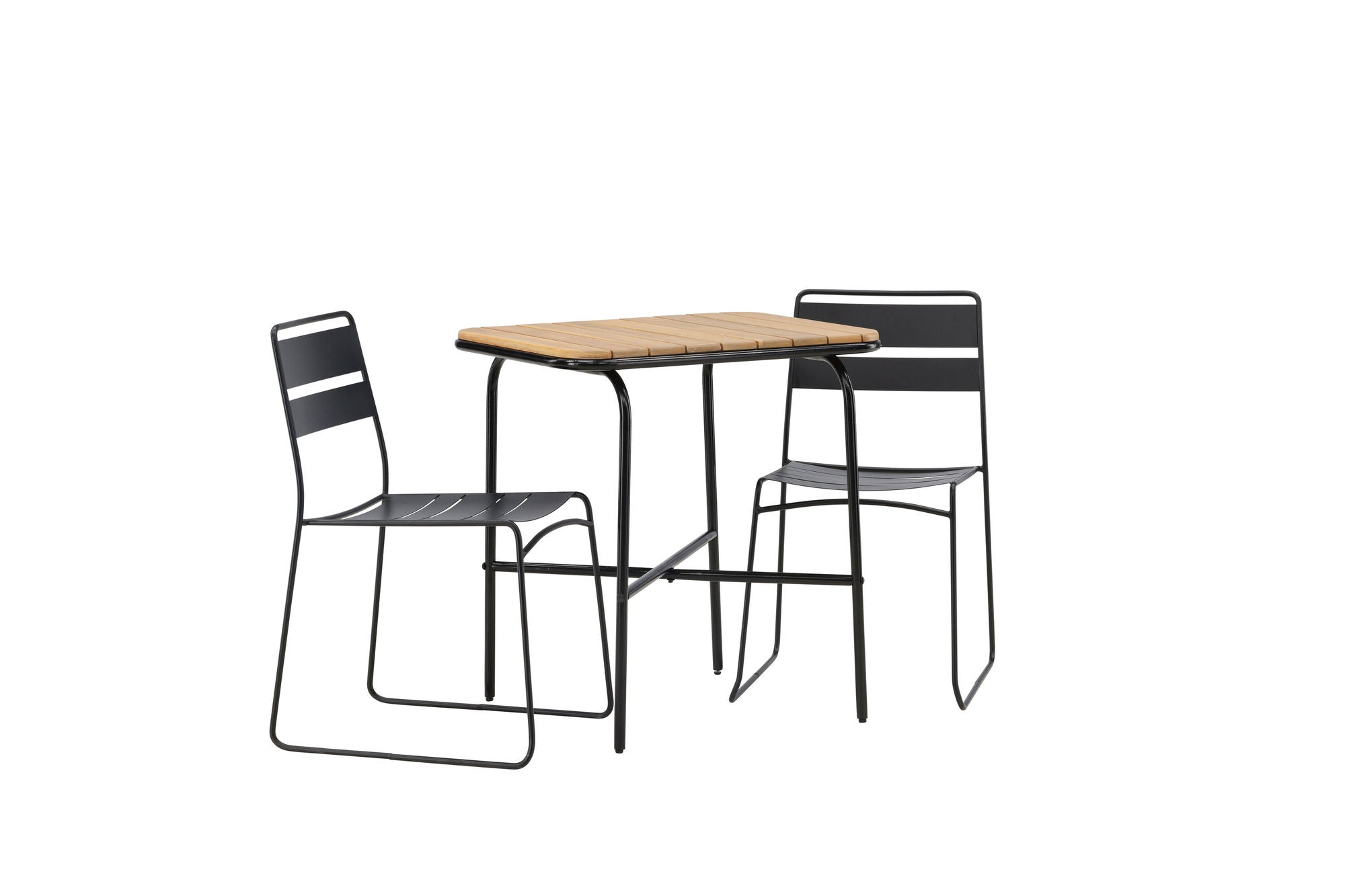 Venture Home Holmbeck Cafebord Steel - Black / Rectangular 55*70*74 +Lina Spisebordsstol - Black _2