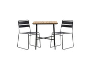 Venture Home Holmbeck Cafebord Steel - Black / Rectangular 55*70*74 +Lina Spisebordsstol - Black _2