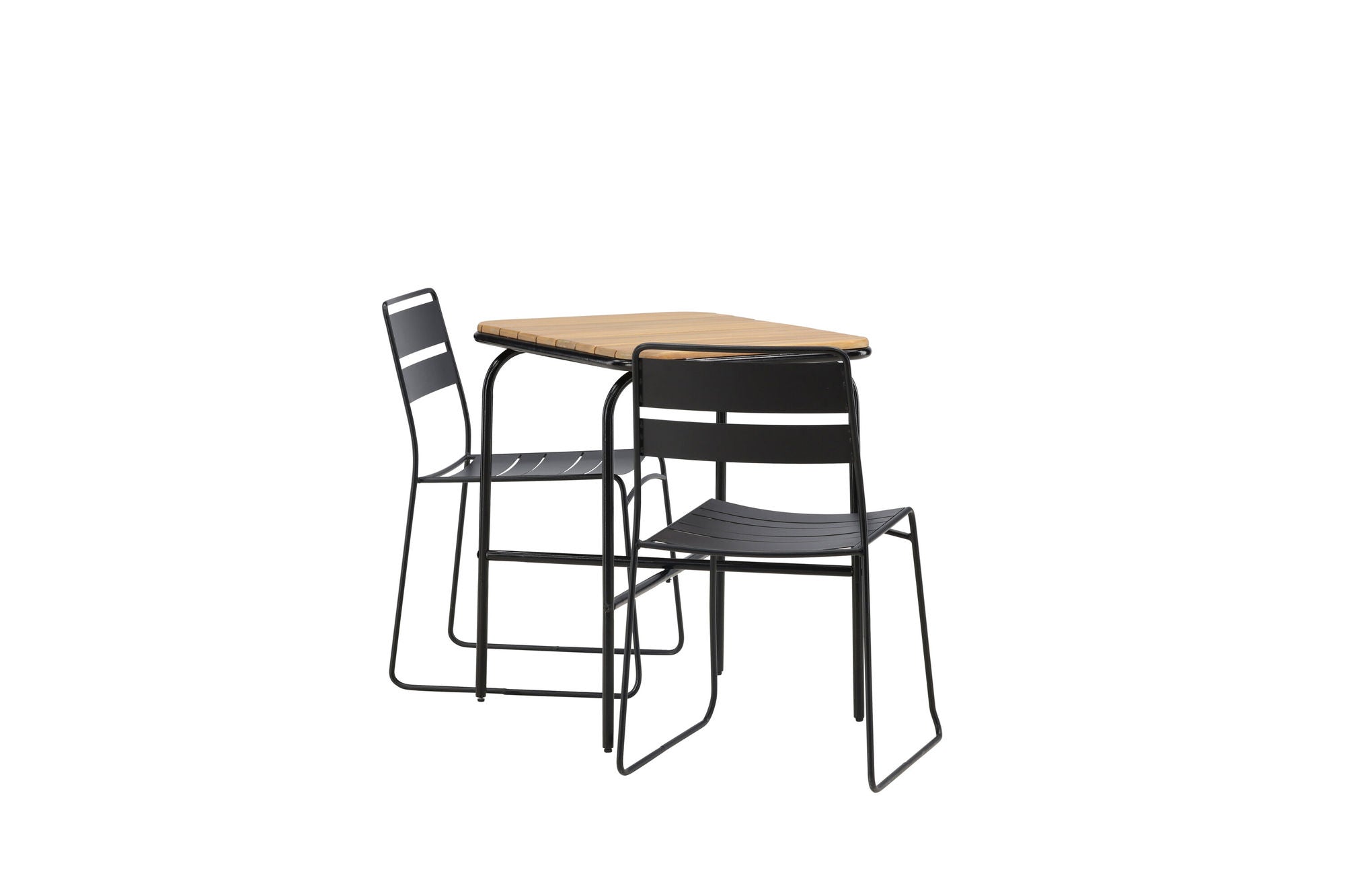 Venture Home Holmbeck Cafebord Steel - Black / Rectangular 55*70*74 +Lina Spisebordsstol - Black _2