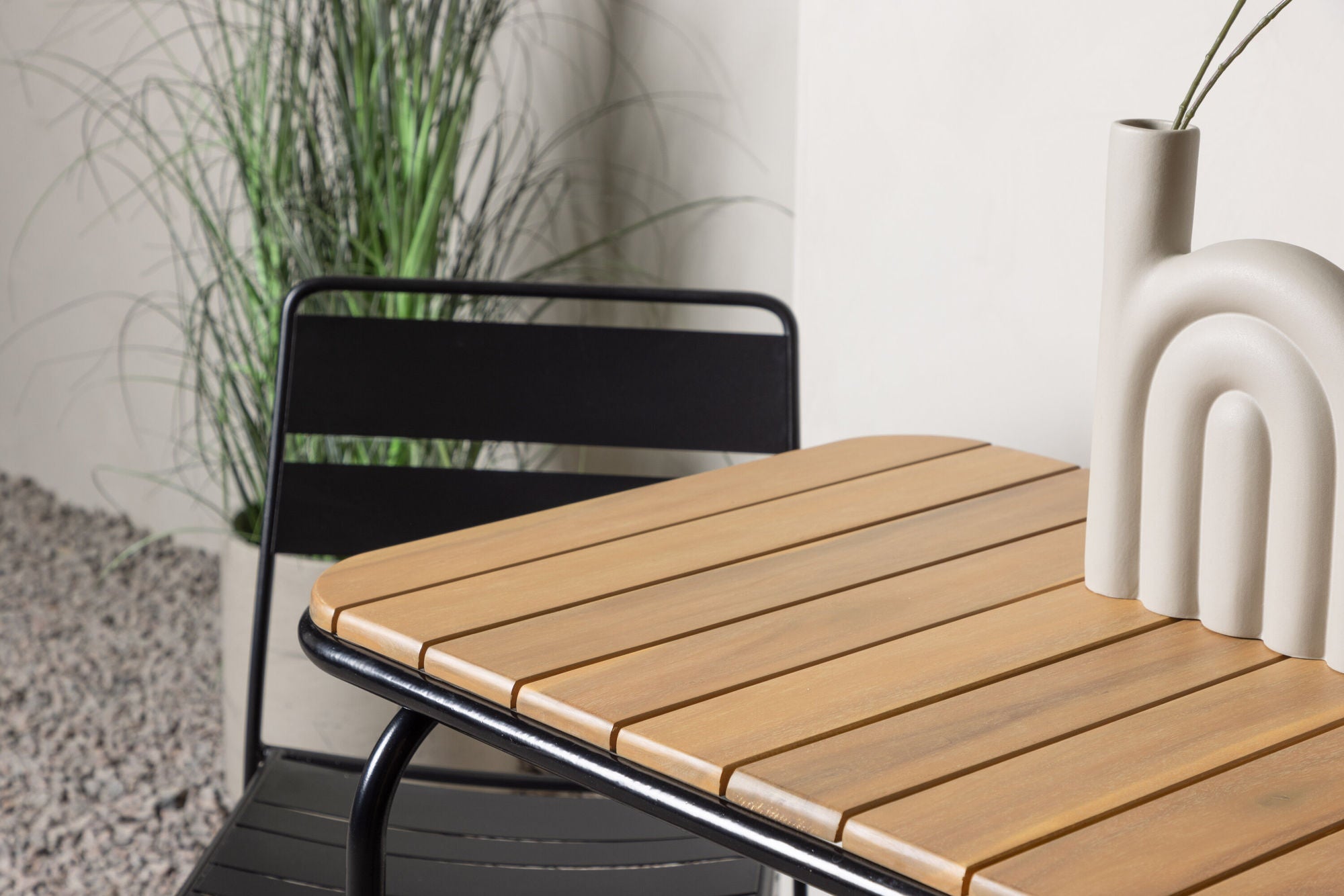 Venture Home Holmbeck Cafebord Steel - Black / Rectangular 55*70*74 +Lina Spisebordsstol - Black _2