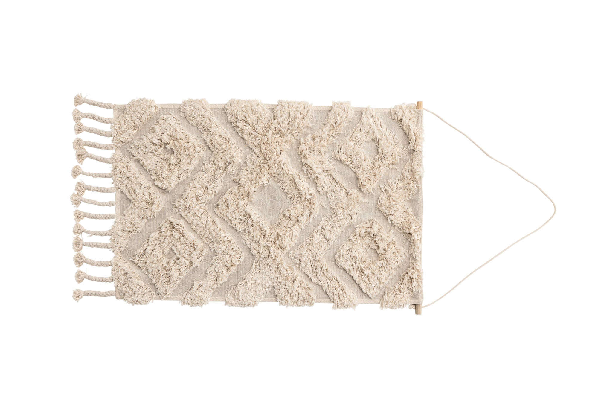 Venture Home Hilda Wall Hanging Cotton - 50*80-  -Rectangular-Offwhite