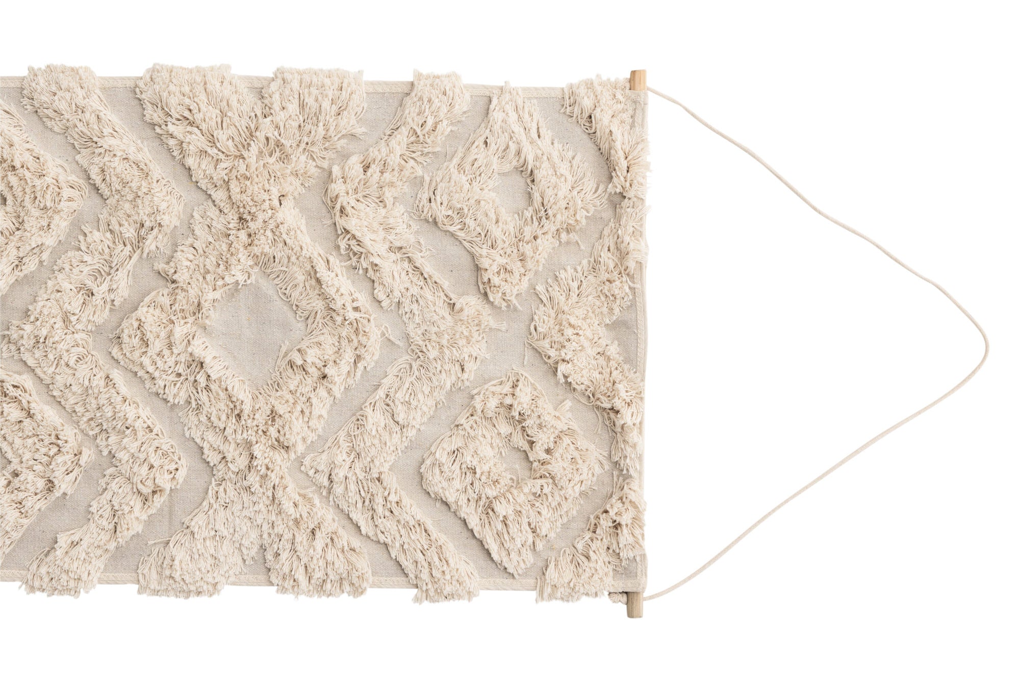 Venture Home Hilda Wall Hanging Cotton - 50*80-  -Rectangular-Offwhite