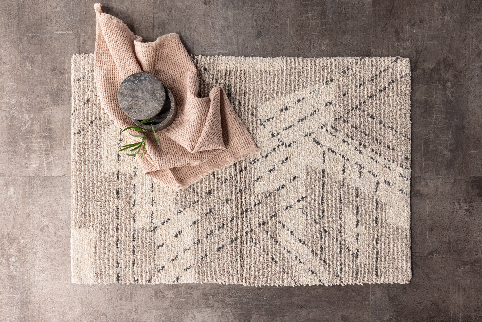 Venture Home Lorentz Cotton - 60*90-  -Rectangular-Ivory/Taupe