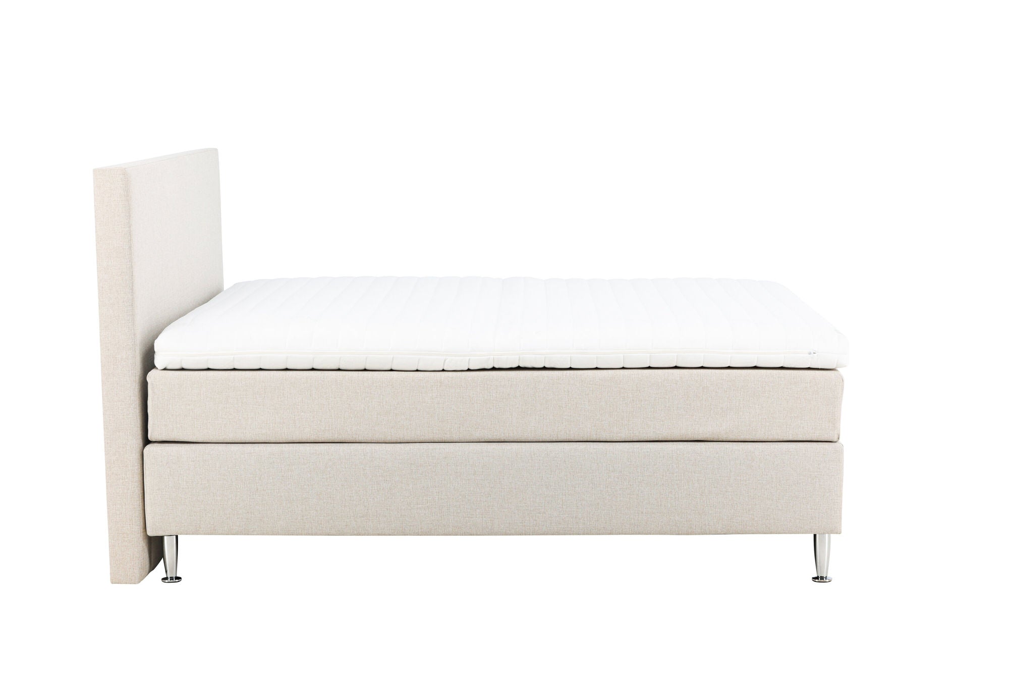 Venture Home Toledo Bed 180*200 - Matte Silver / Beige Fabric Lino 02