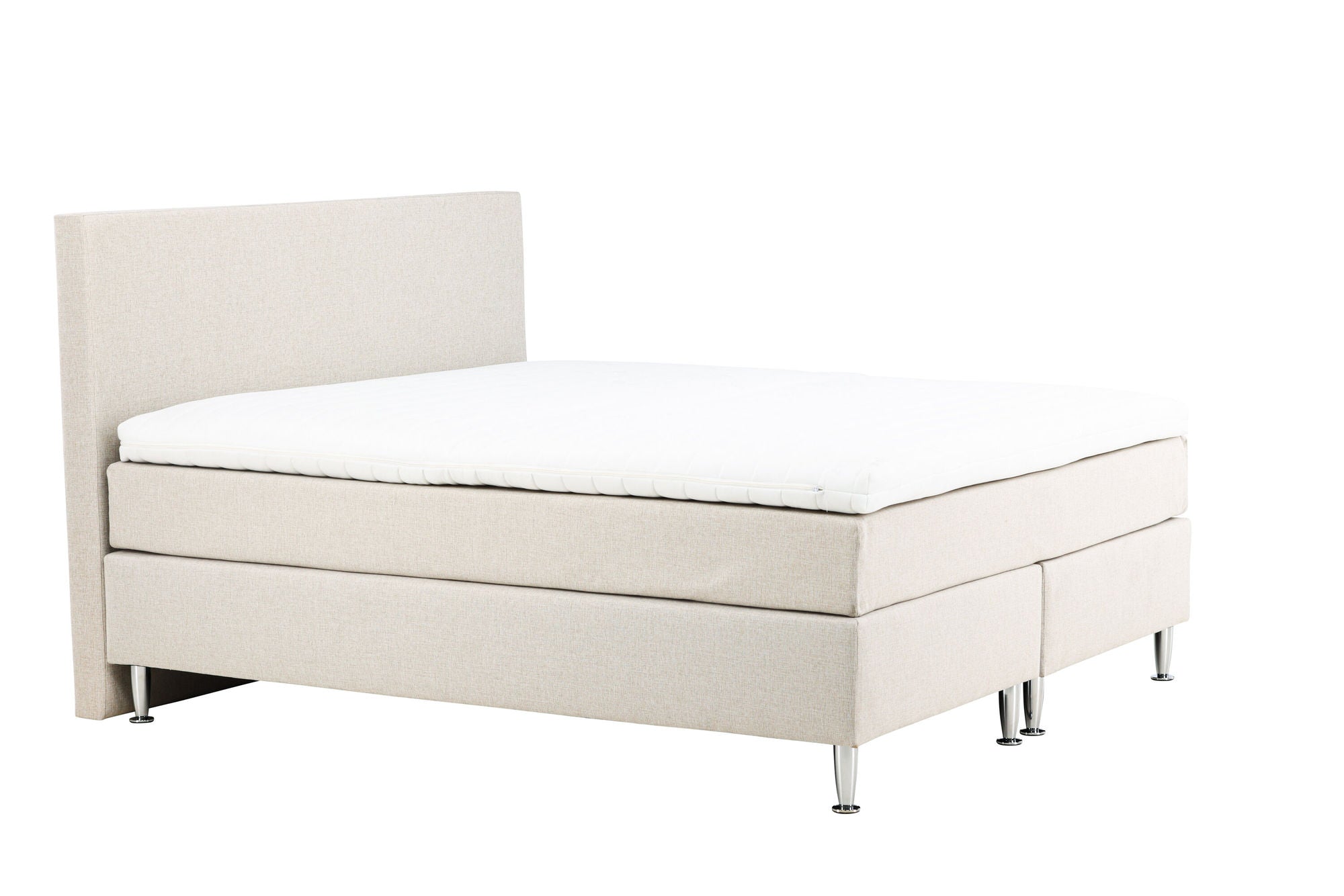Venture Home Toledo Bed 180*200 - Matte Silver / Beige Fabric Lino 02