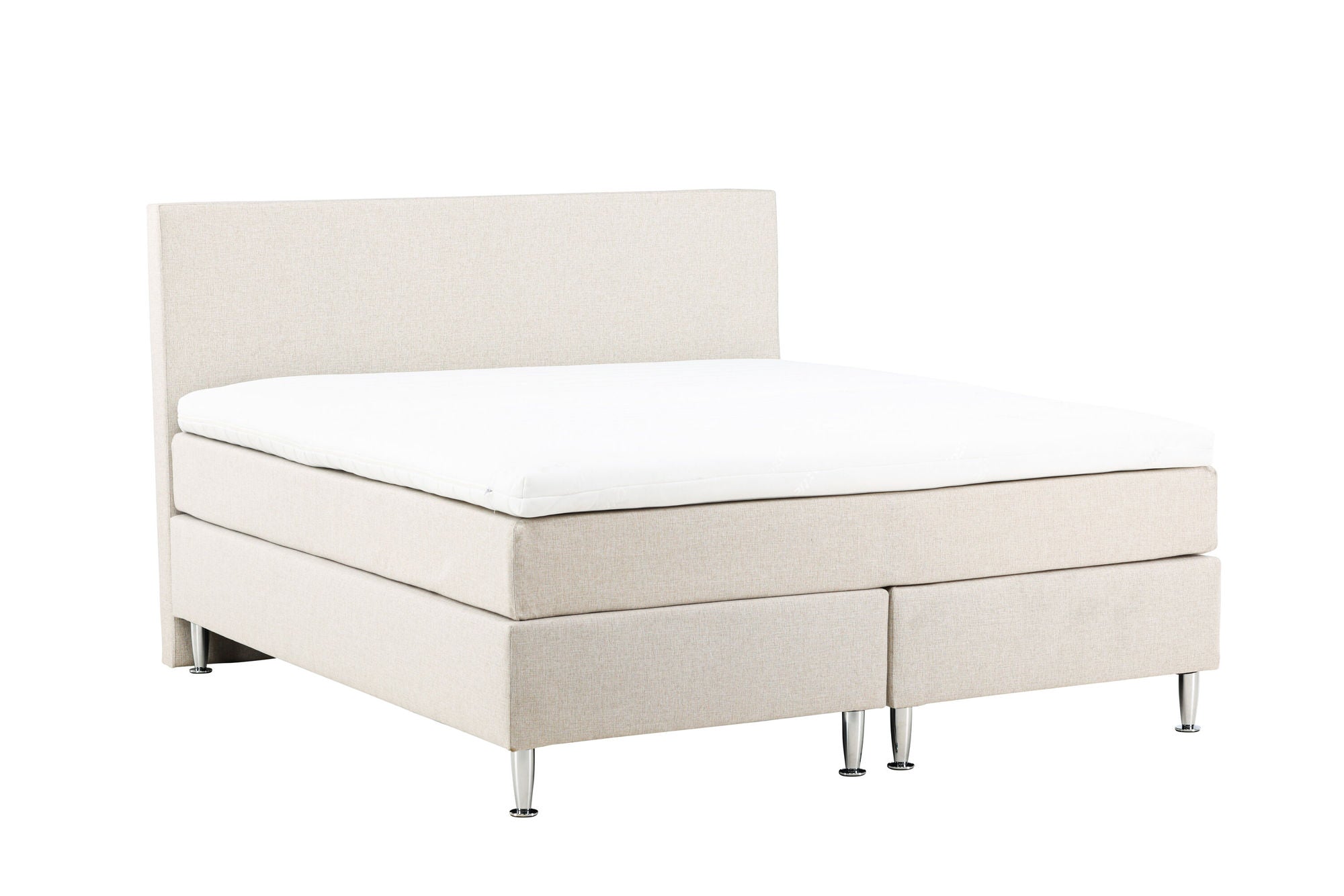 Venture Home Toledo Bed 180*200 - Matte Silver / Beige Fabric Lino 02