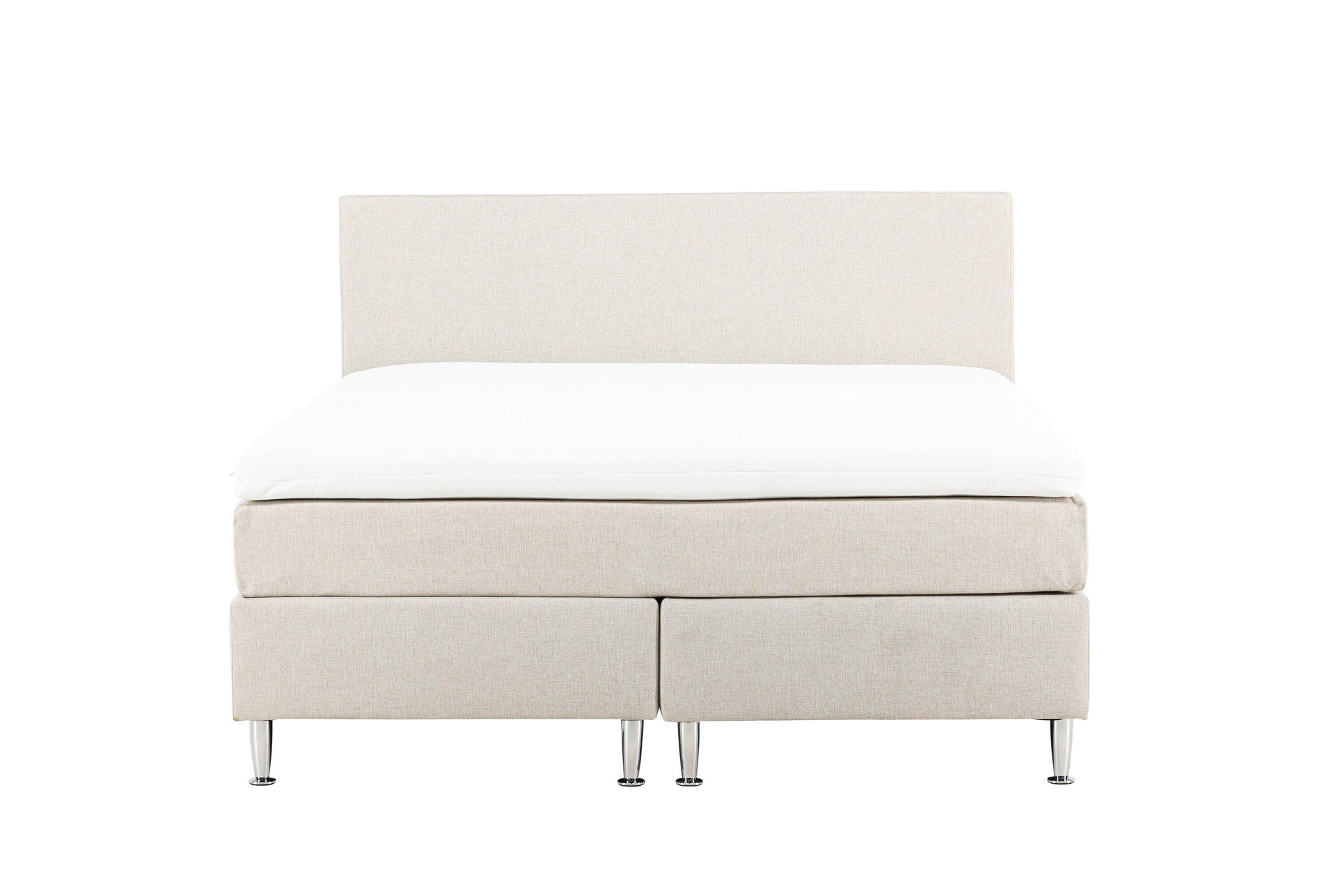 Venture Home Toledo Bed 180*200 - Matte Silver / Beige Fabric Lino 02