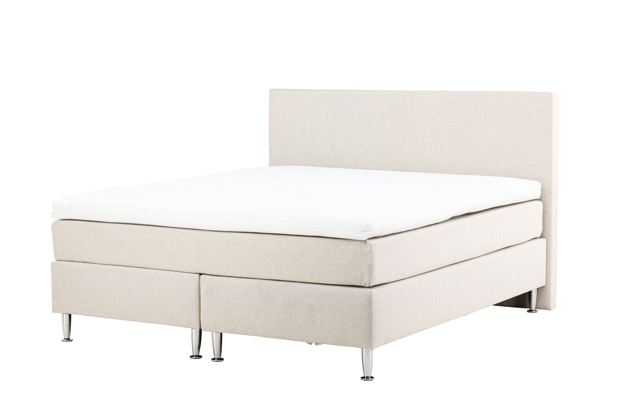 Venture Home Toledo Bed 180*200 - Matte Silver / Beige Fabric Lino 02