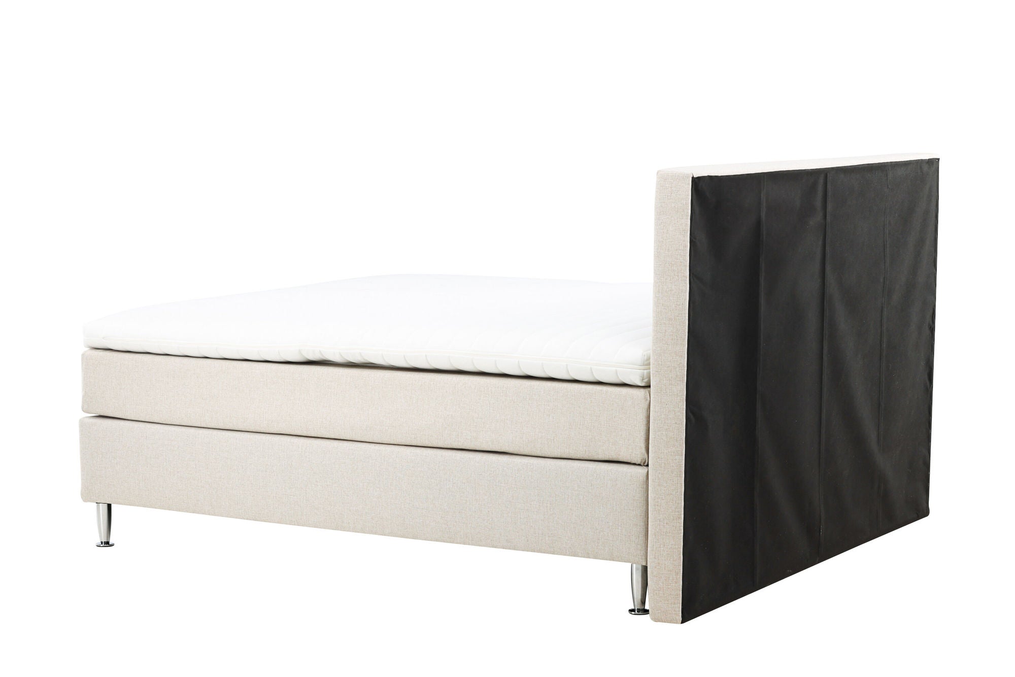 Venture Home Toledo Bed 180*200 - Matte Silver / Beige Fabric Lino 02