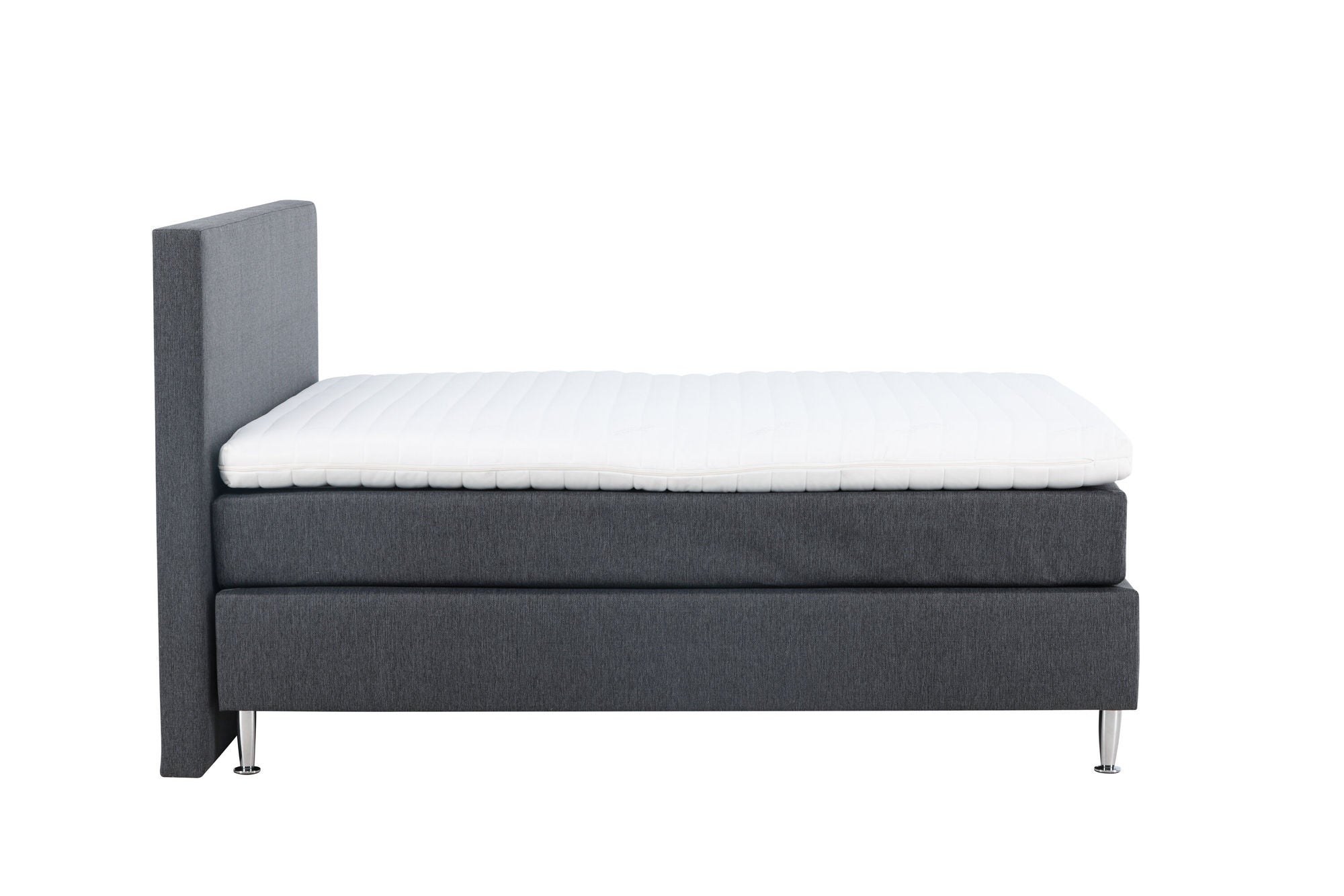 Venture Home Toledo Bed 180*200 - Matte Silver / Dark grey Fabric Lino 12