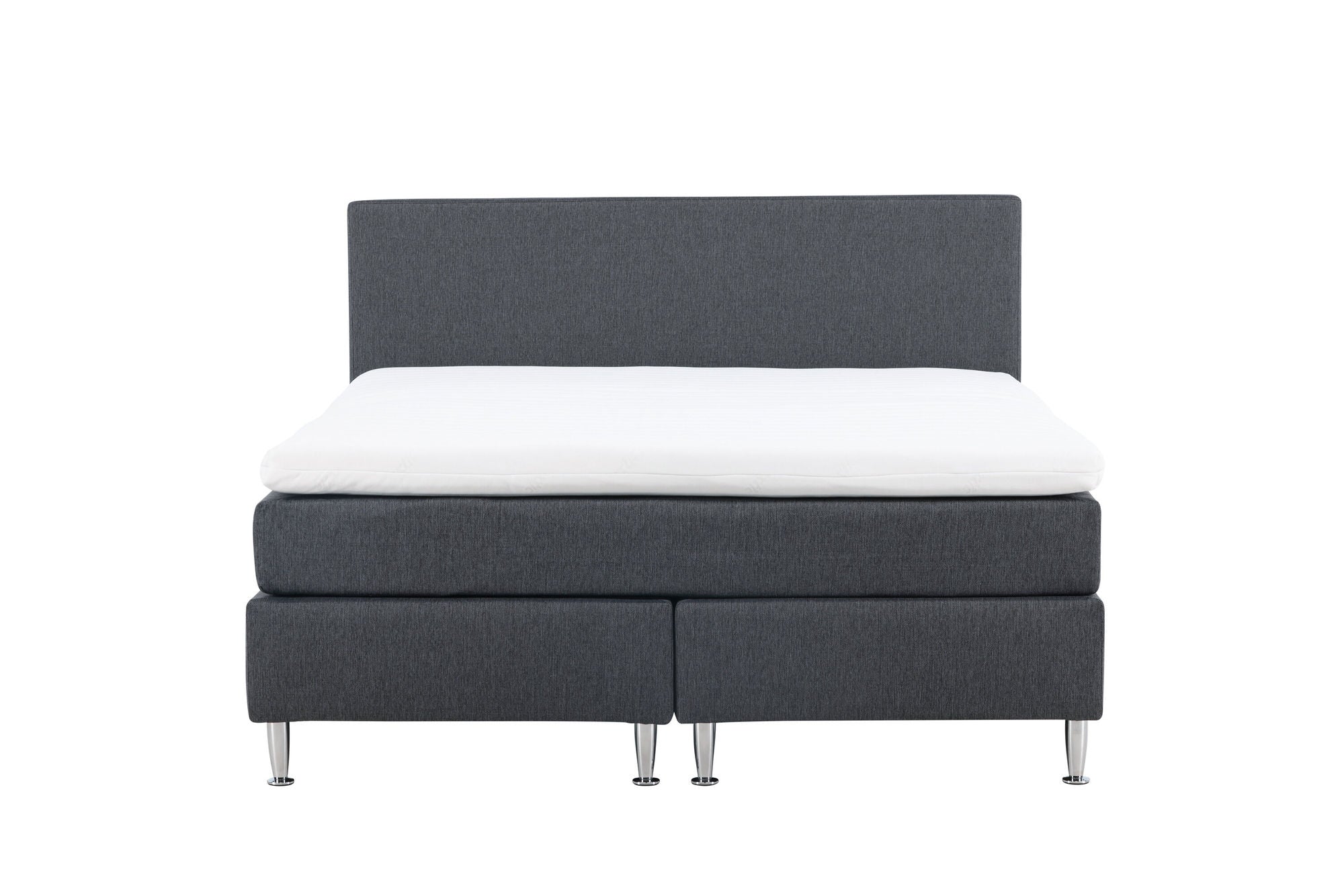 Venture Home Toledo Bed 180*200 - Matte Silver / Dark grey Fabric Lino 12