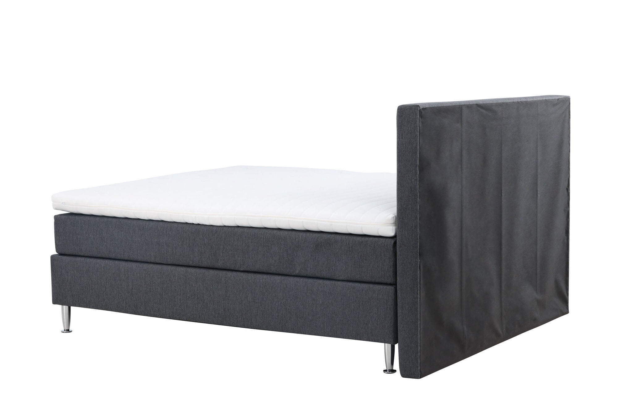 Venture Home Toledo Bed 180*200 - Matte Silver / Dark grey Fabric Lino 12