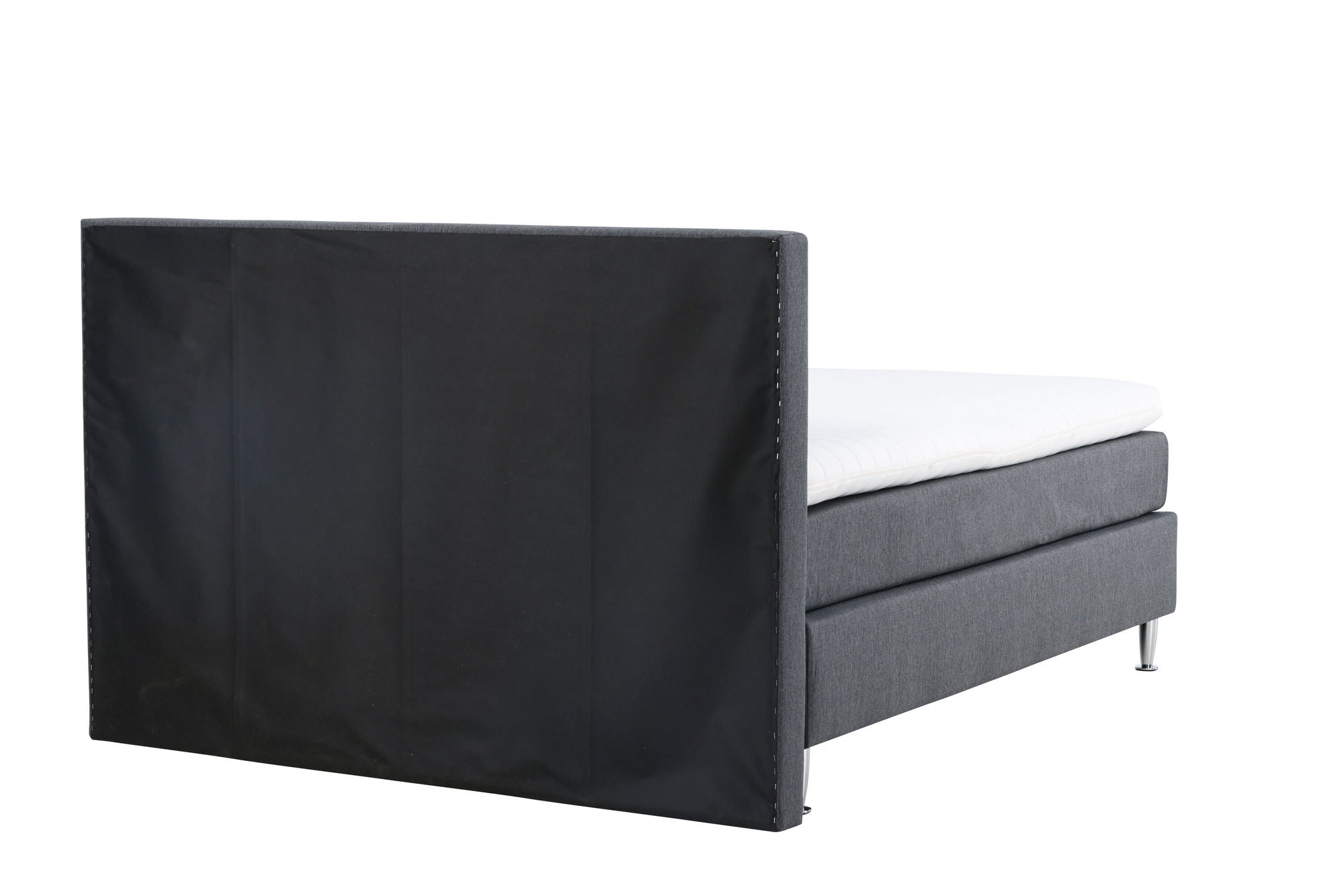 Venture Home Toledo Bed 180*200 - Matte Silver / Dark grey Fabric Lino 12