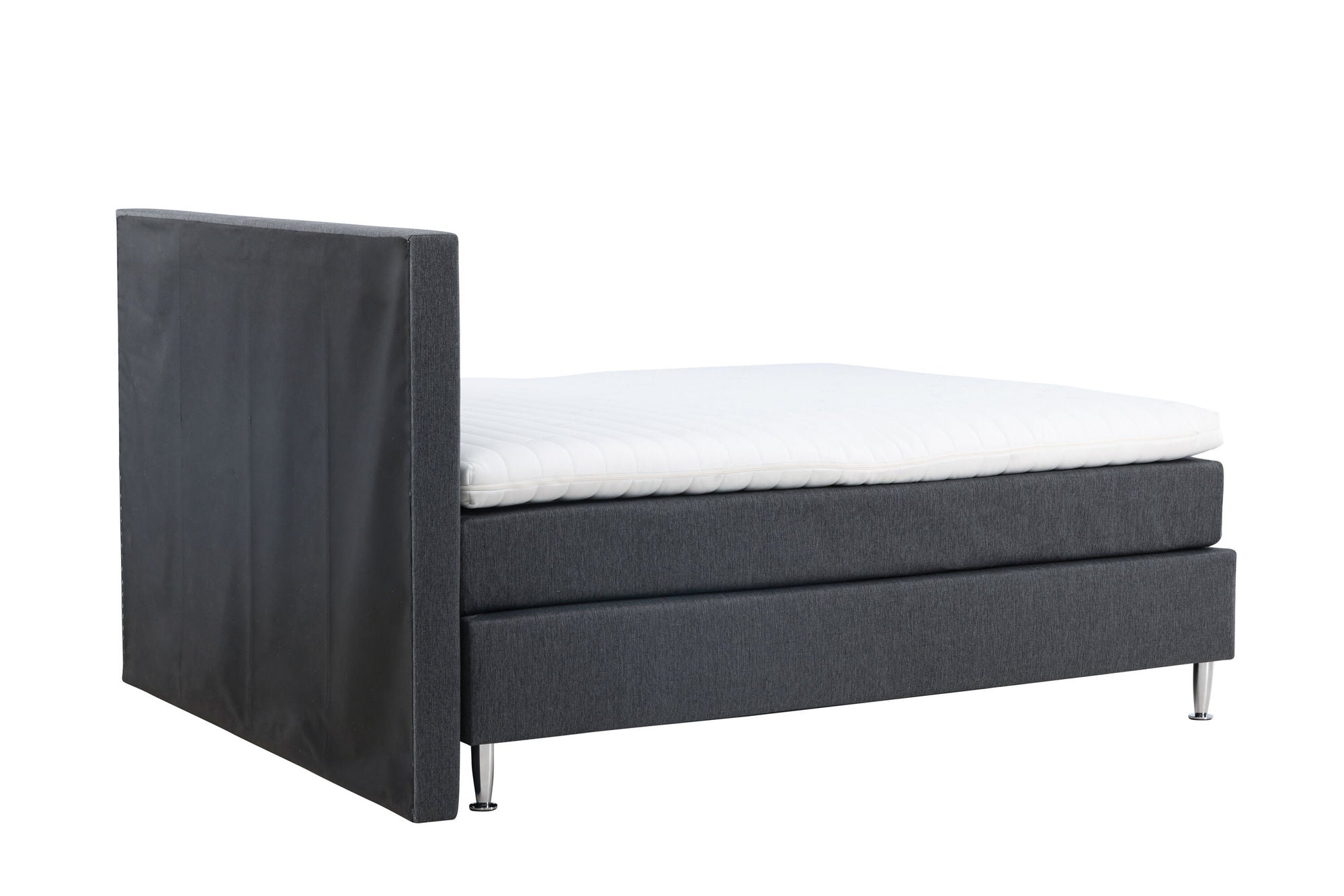 Venture Home Toledo Bed 180*200 - Matte Silver / Dark grey Fabric Lino 12