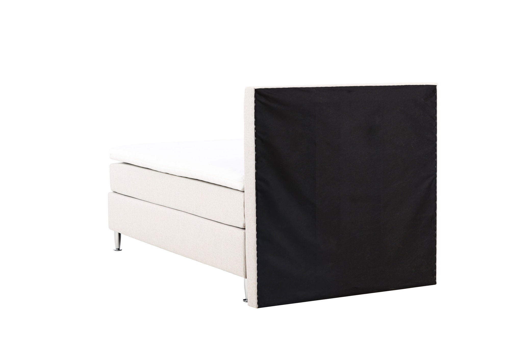 Venture Home Toledo Bed 120*200 - Matte Silver / Beige Fabric Lino 02