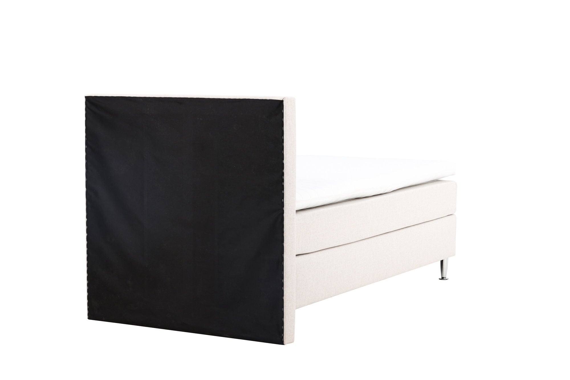 Venture Home Toledo Bed 120*200 - Matte Silver / Beige Fabric Lino 02