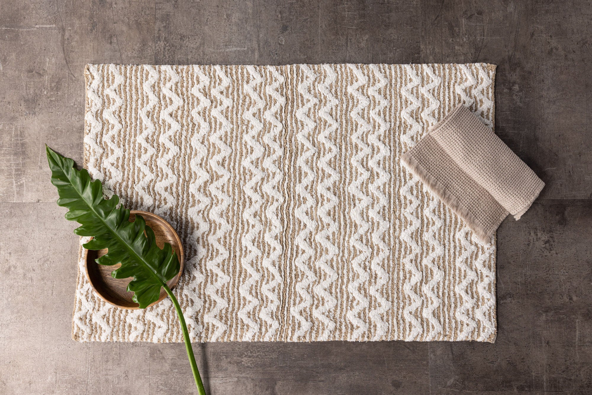 Venture Home Philippa Cotton - 60*90-  -Rectangular-White/Sand