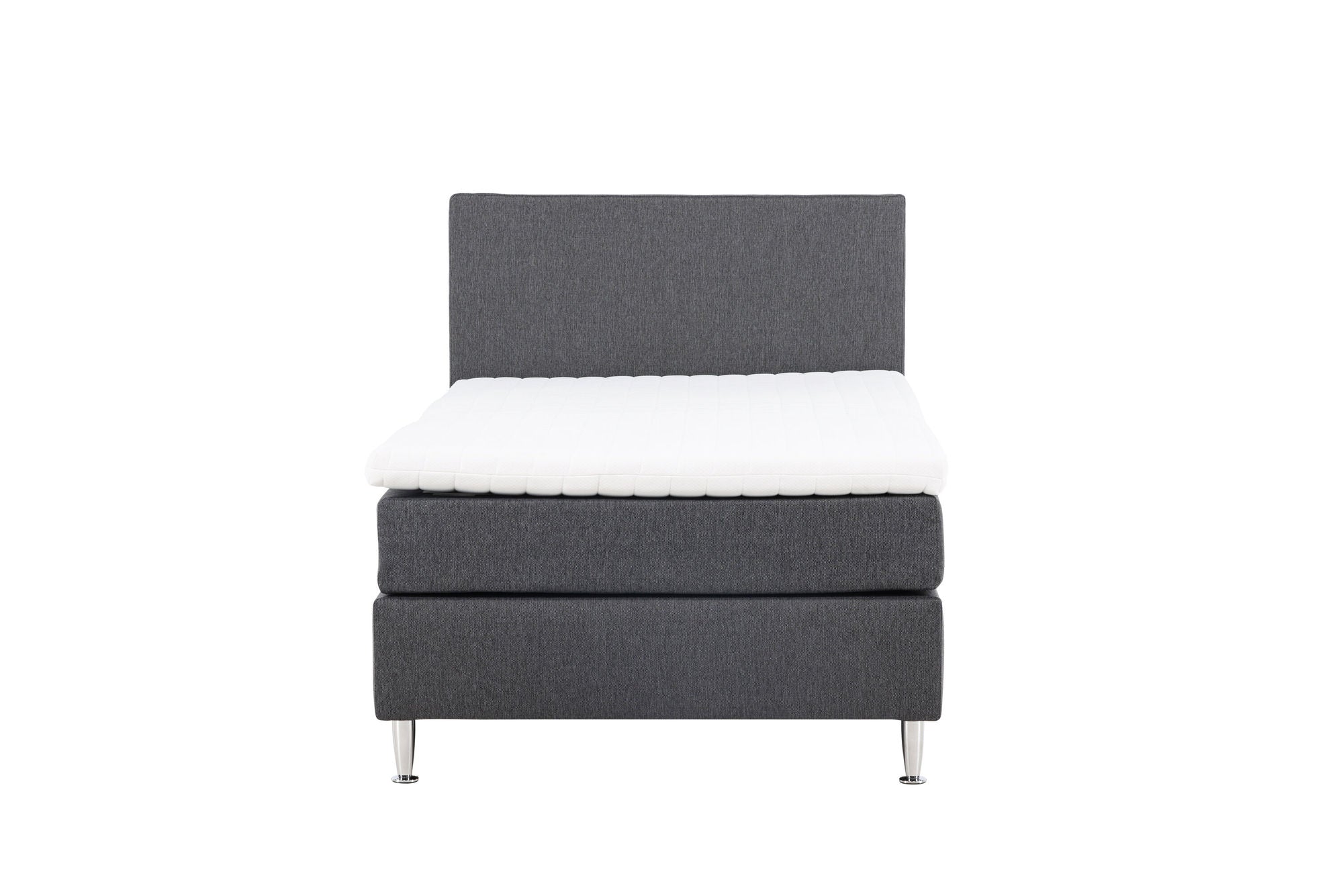 Venture Home Toledo Bed 120*200 - Matte Silver / Dark grey Fabric Lino 12