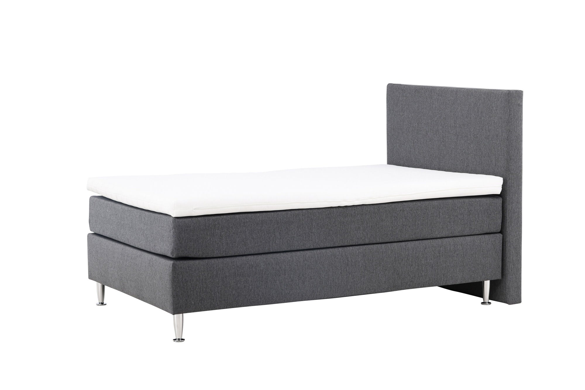 Venture Home Toledo Bed 120*200 - Matte Silver / Dark grey Fabric Lino 12