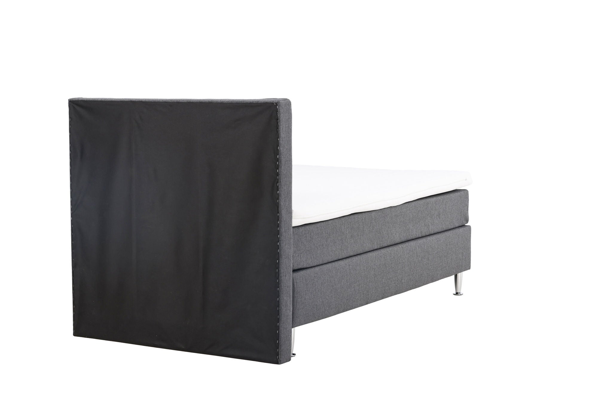Venture Home Toledo Bed 120*200 - Matte Silver / Dark grey Fabric Lino 12