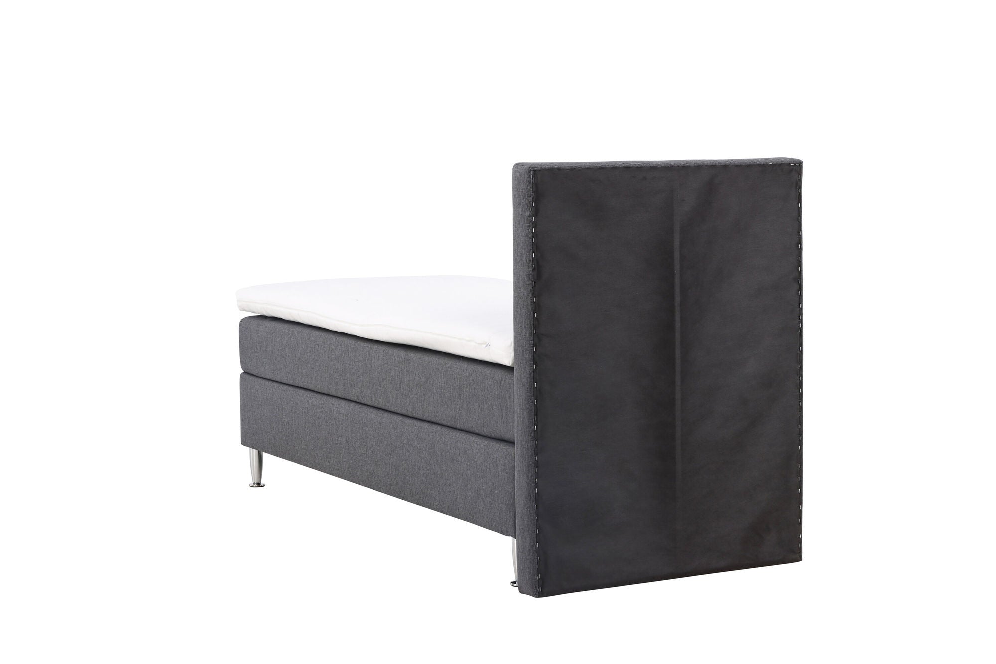 Venture Home Toledo Bed 90*200 - Matte Silver / Dark grey Fabric Lino 12