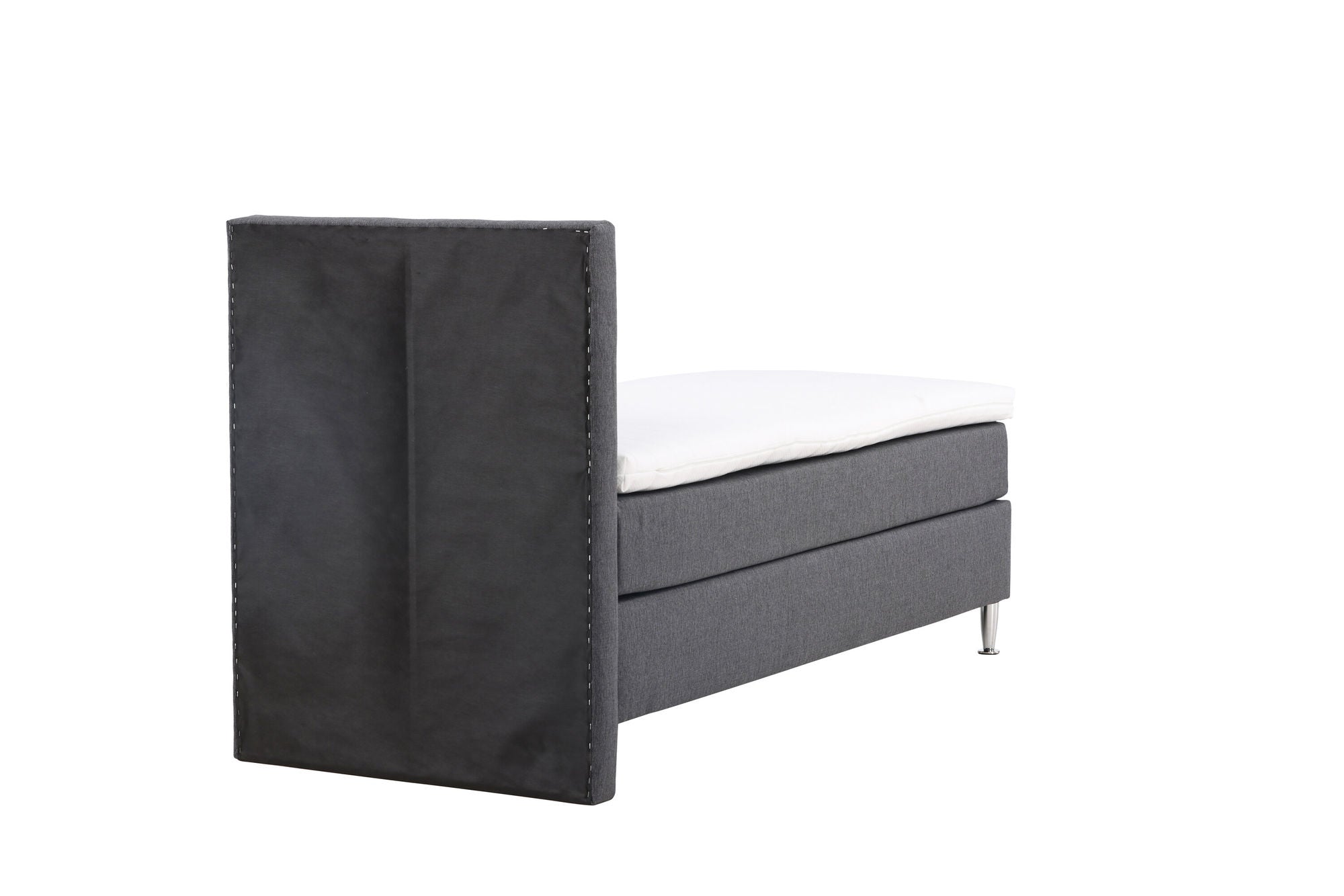 Venture Home Toledo Bed 90*200 - Matte Silver / Dark grey Fabric Lino 12