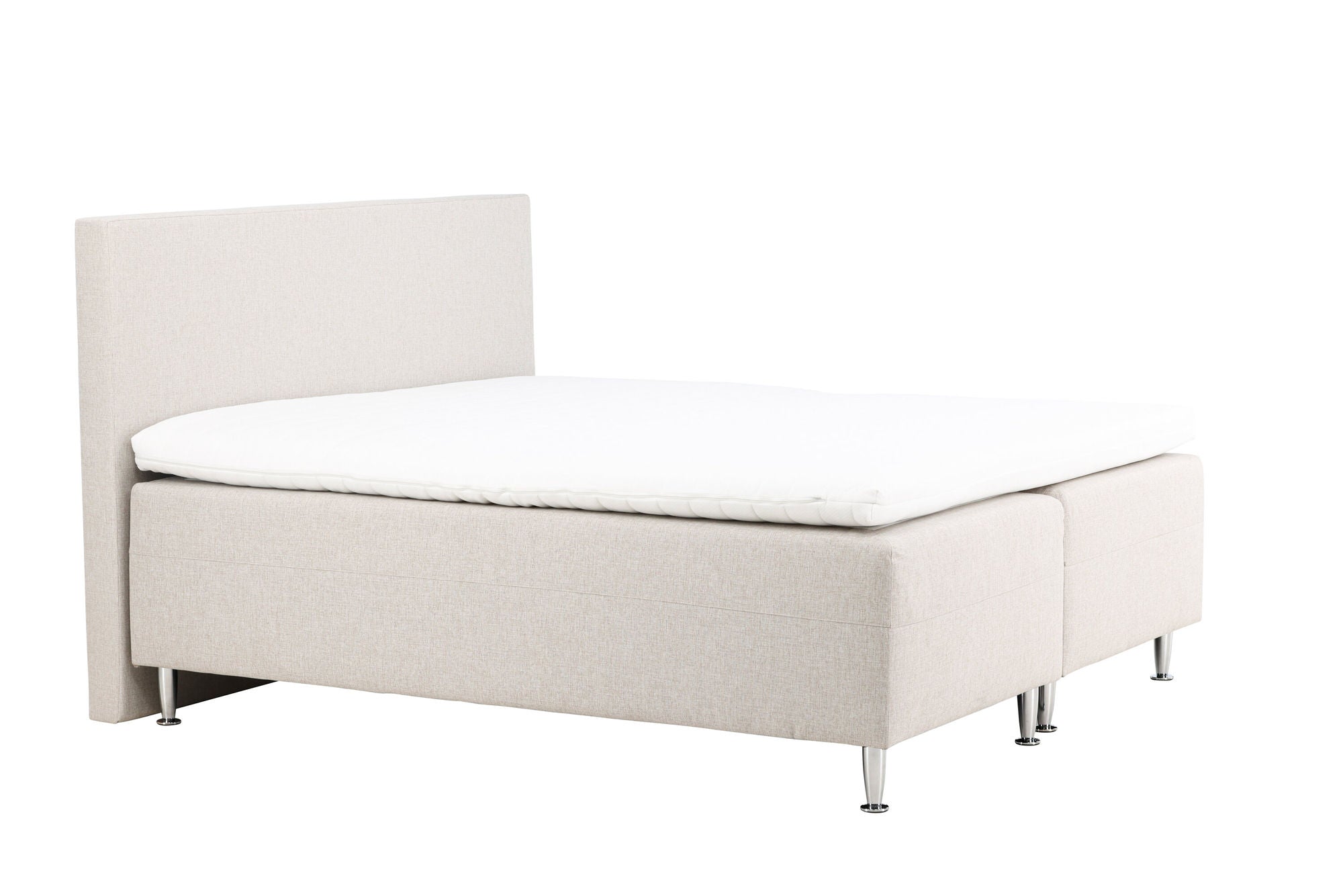 Venture Home Mesa Bed 180*200 - Matte Silver / Beige Fabric Lino 02