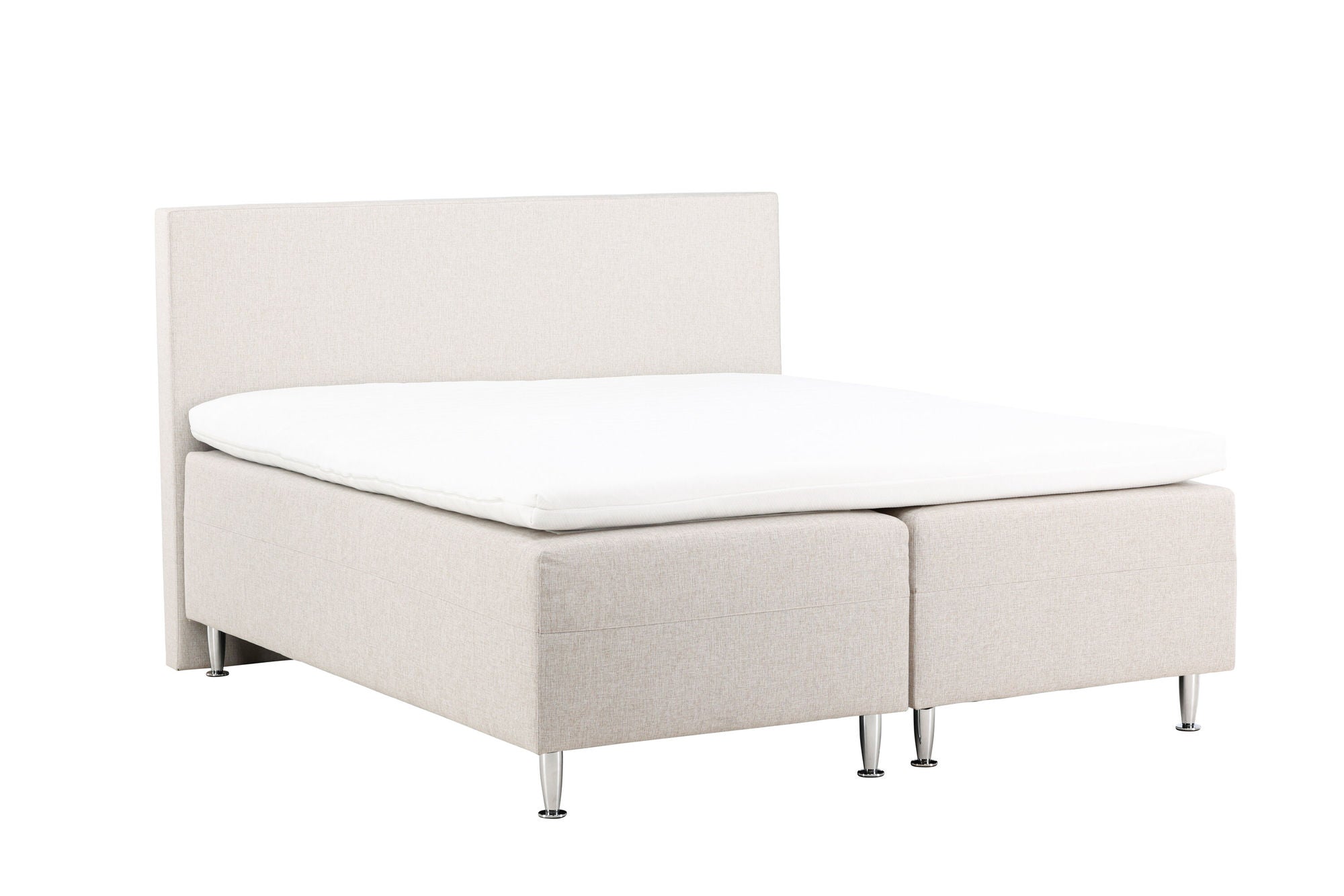 Venture Home Mesa Bed 180*200 - Matte Silver / Beige Fabric Lino 02