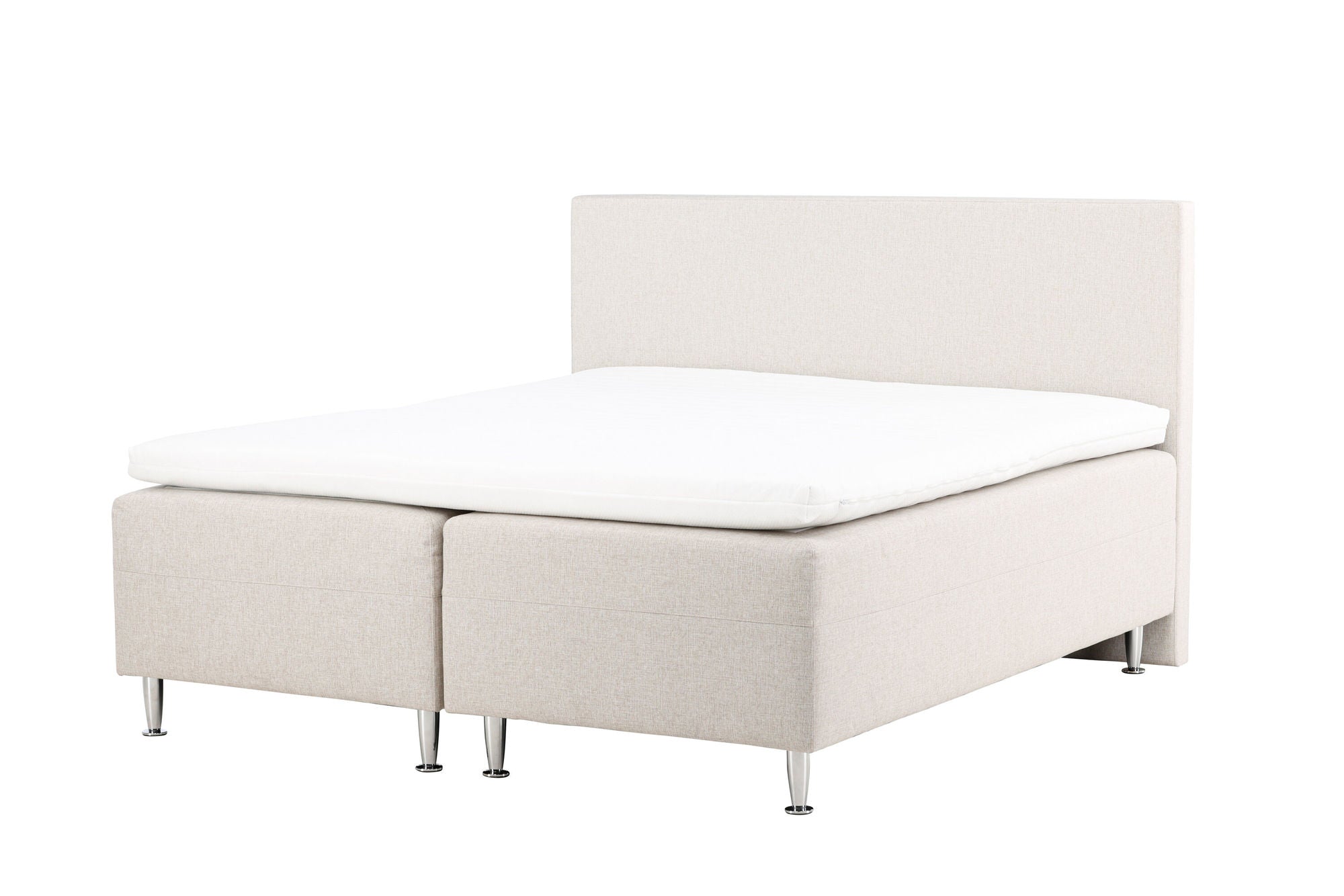 Venture Home Mesa Bed 180*200 - Matte Silver / Beige Fabric Lino 02